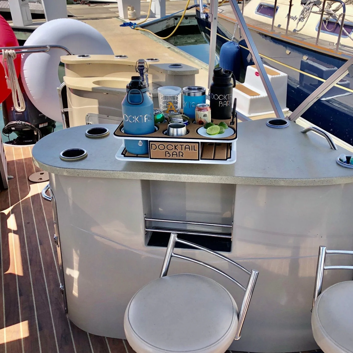 Docktail Boat Table Caddy with 2 SeaSucker Vacuum Mounts - Choose Your Color - Image 8