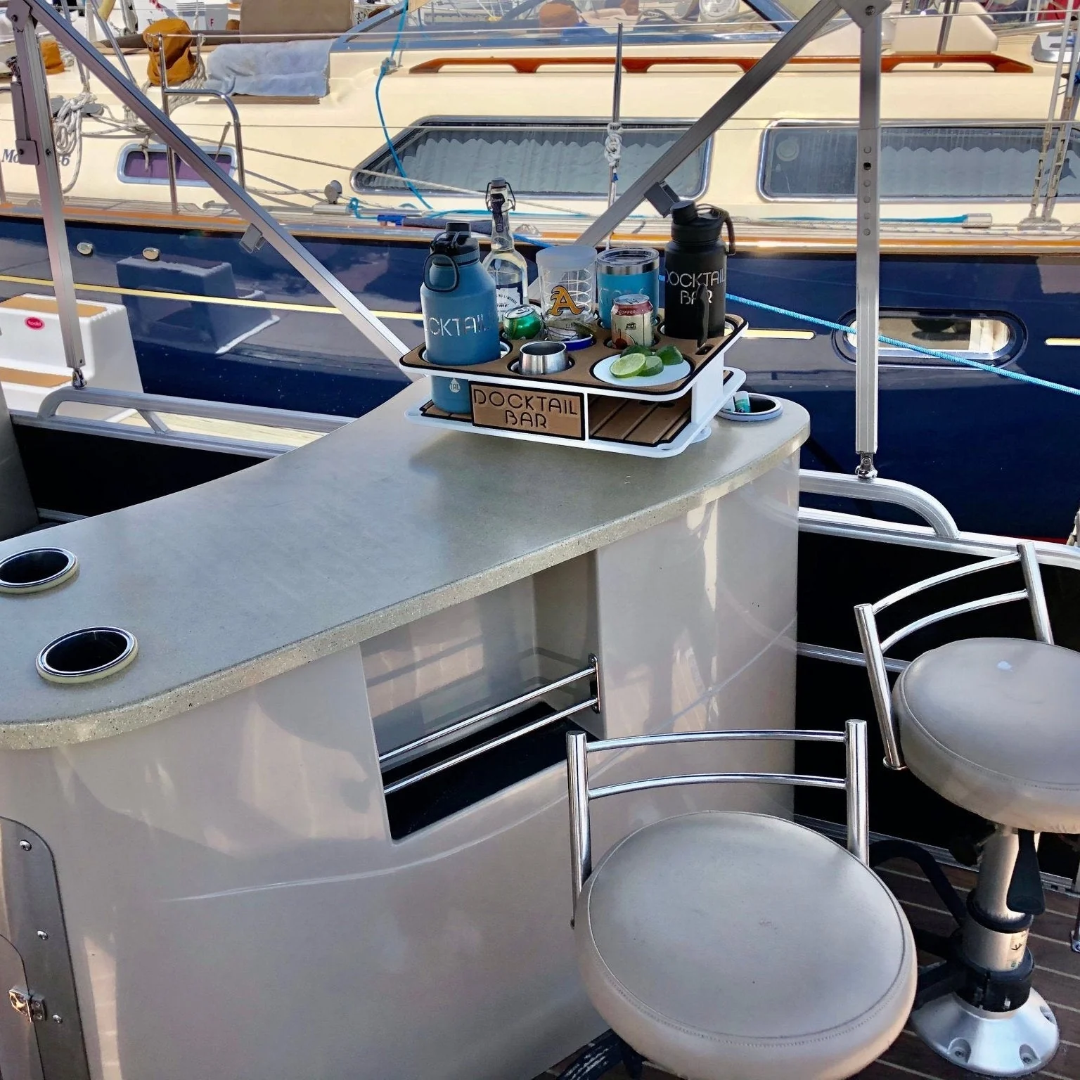 Docktail Boat Table Caddy with 2 SeaSucker Vacuum Mounts - Choose Your Color - Image 9