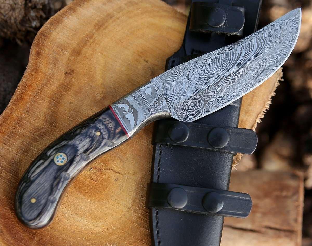 Draco Hunting Knife with Pakkawood Handle - Image 7