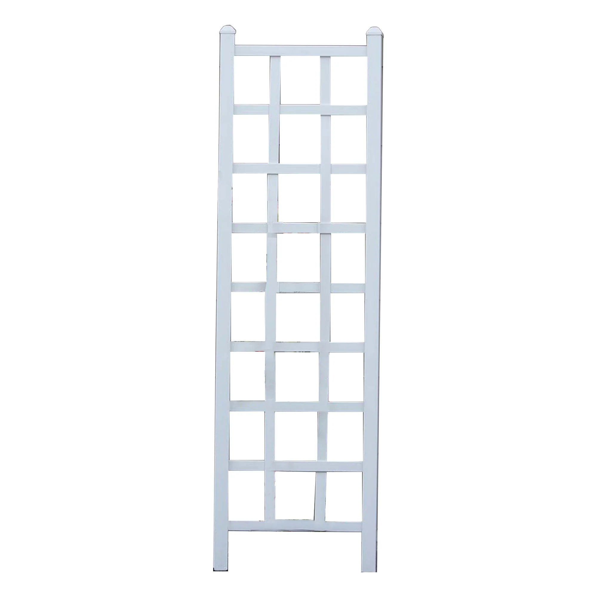 Dura-Trel Elmwood 22 x 75 Inch PVC Vinyl Outdoor Garden Patio Trellis, White - Image 9