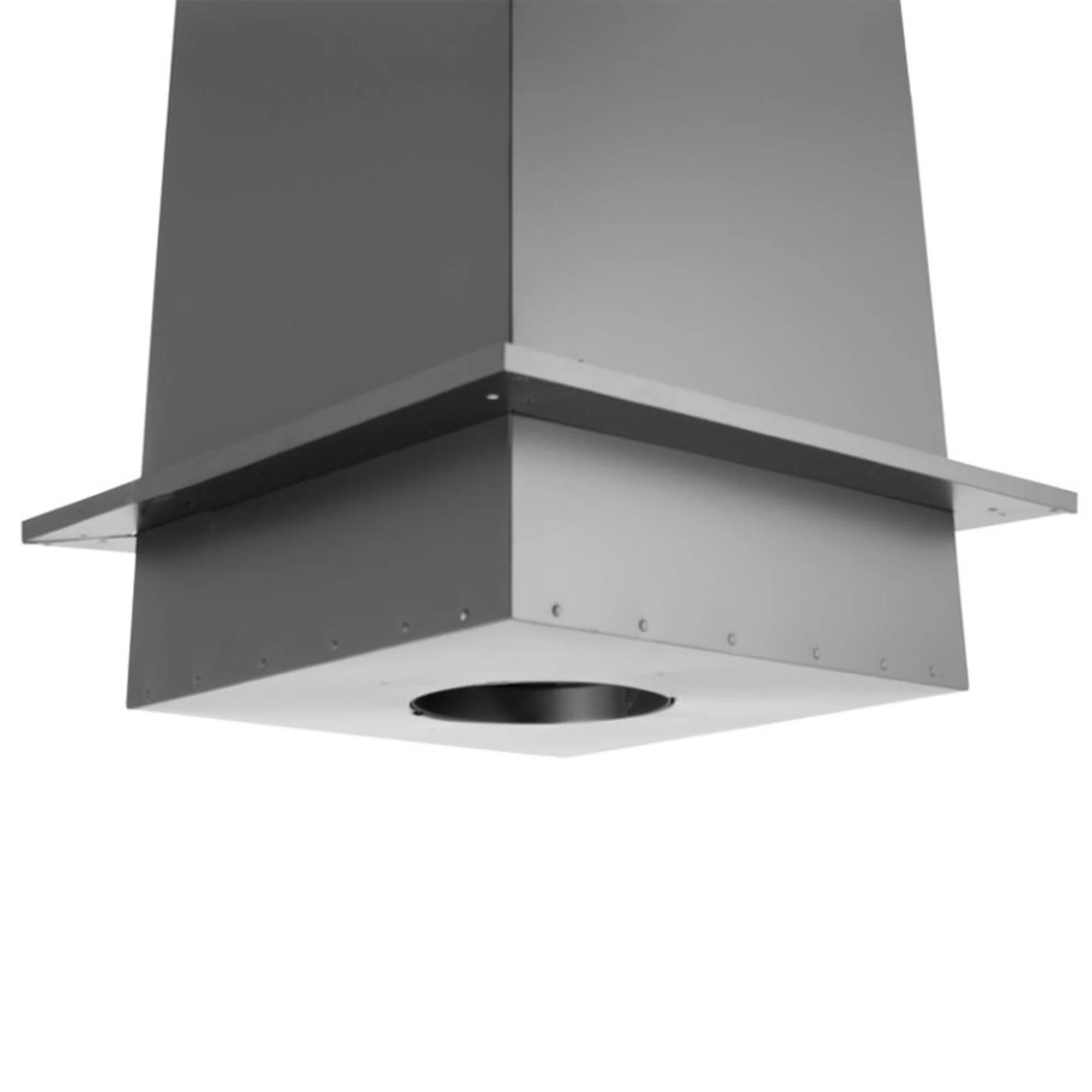 DuraVent 6DP-CS11 6" Galvanized Square Steel Ceiling Support Box and Trim Collar - Image 7