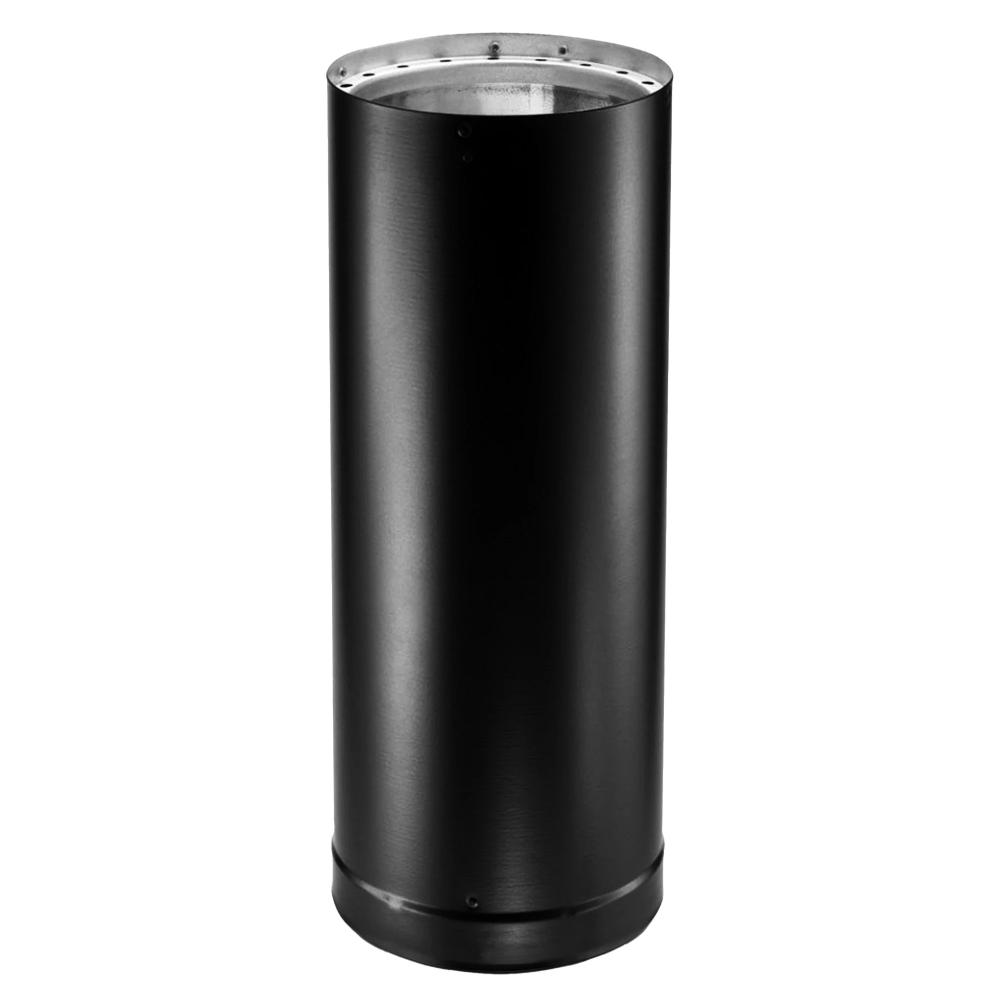 DuraVent DVL 6DVL-48 6 Inch Galvanized Steel Double Wall Stove Pipe, Black