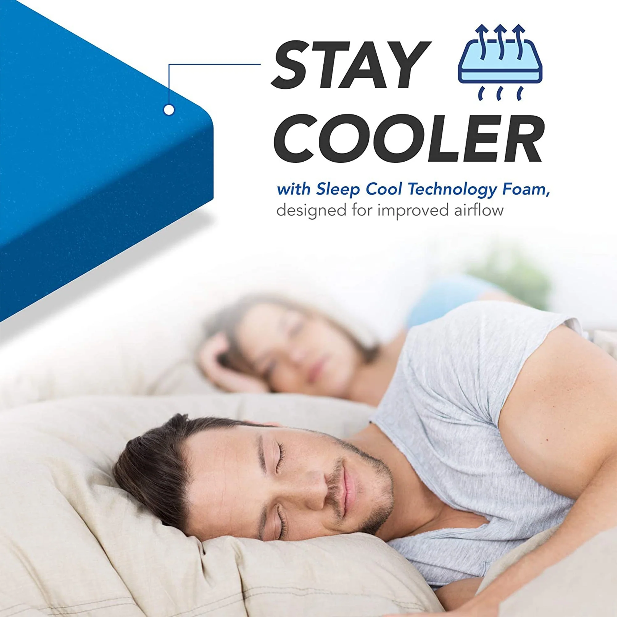 Dynasty Mattress 10 Inch CoolBreeze Gel Memory Foam Short King RV Mattress Bed - Image 2