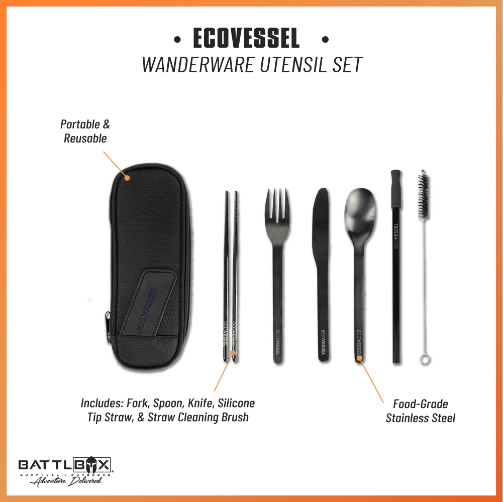 EcoVessel's Wanderware Reusable Stainless Steel Set - Image 4