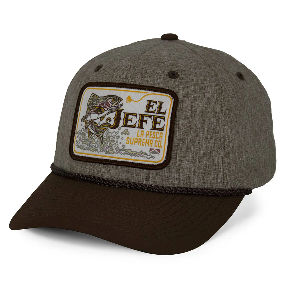 El Jefe Supremo Fishing 6-Panel Meshback Rope Cap - Image 2