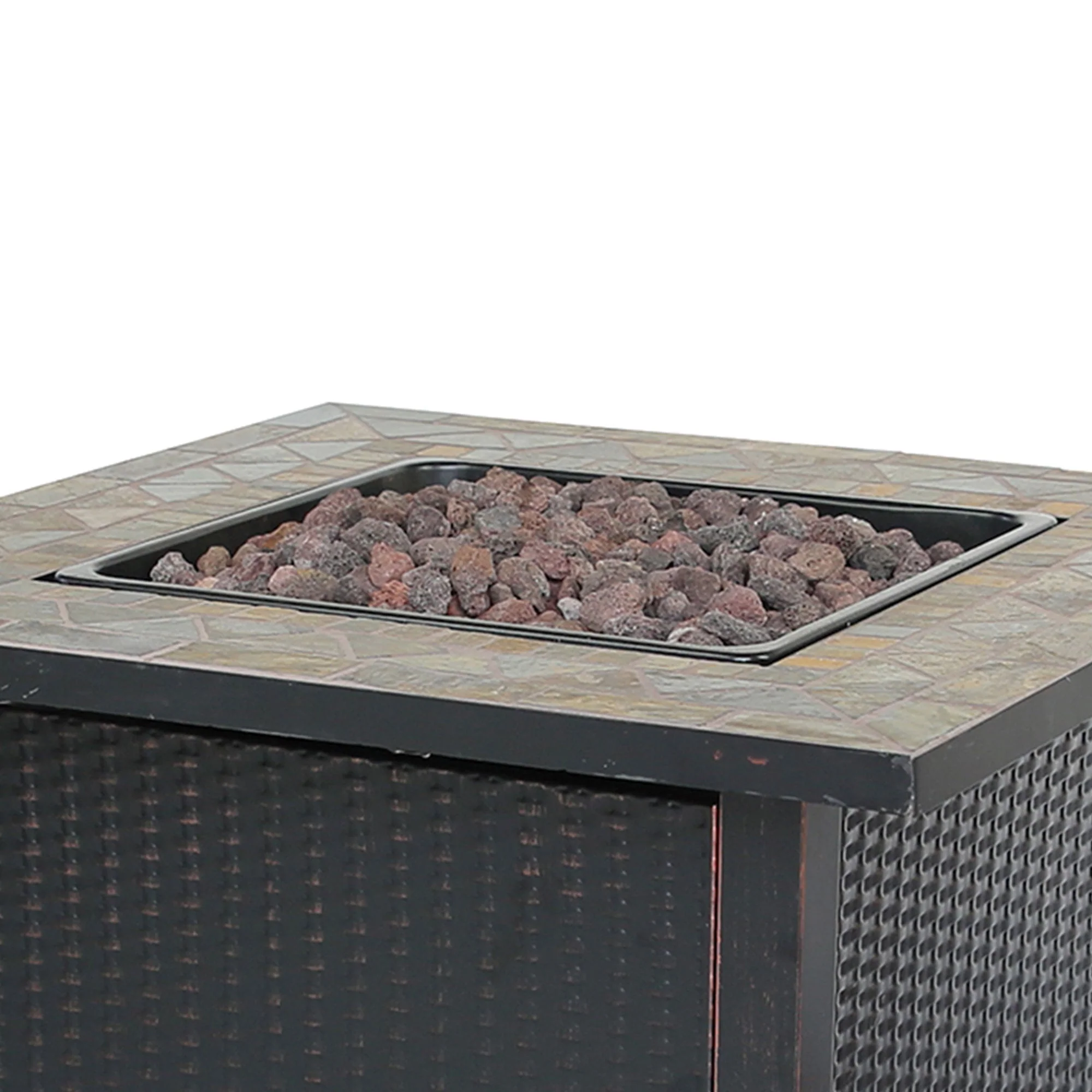 Endless Summer 30,000 BTU LP Gas Outdoor Fire Table with Lava Rock - Image 2