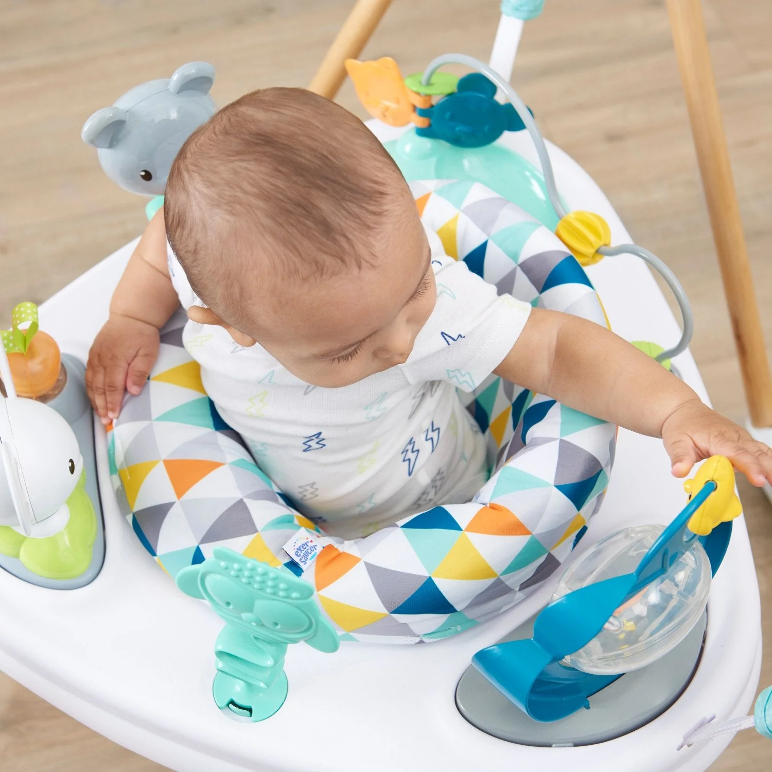 Evenflo 61912186 Exersaucer Woodland Wonder Baby Play Activity Center Jumper - Image 2