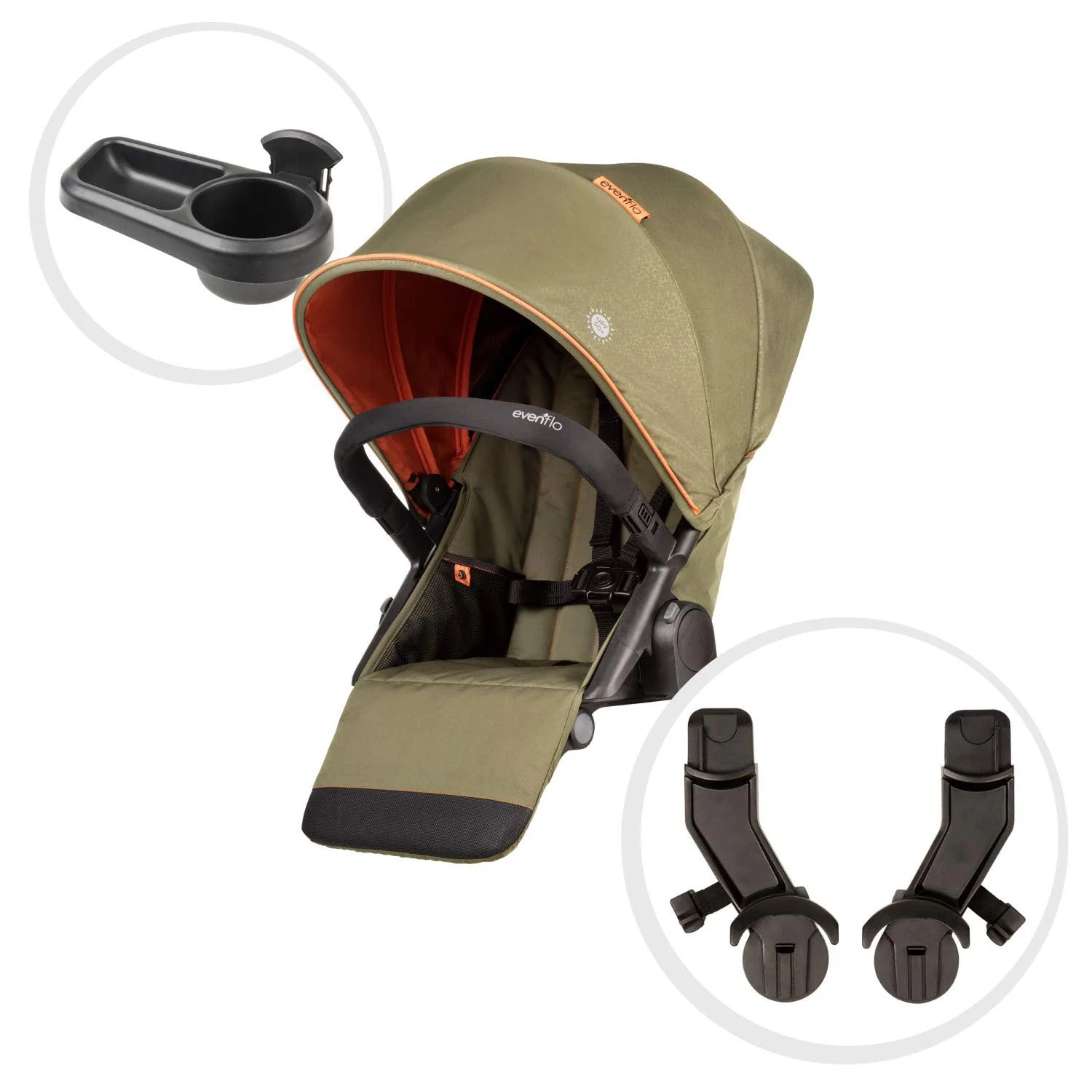 Evenflo 63012264 Second Seat for Pivot Xplore Stroller or Travel System, Gypsy - Image 4