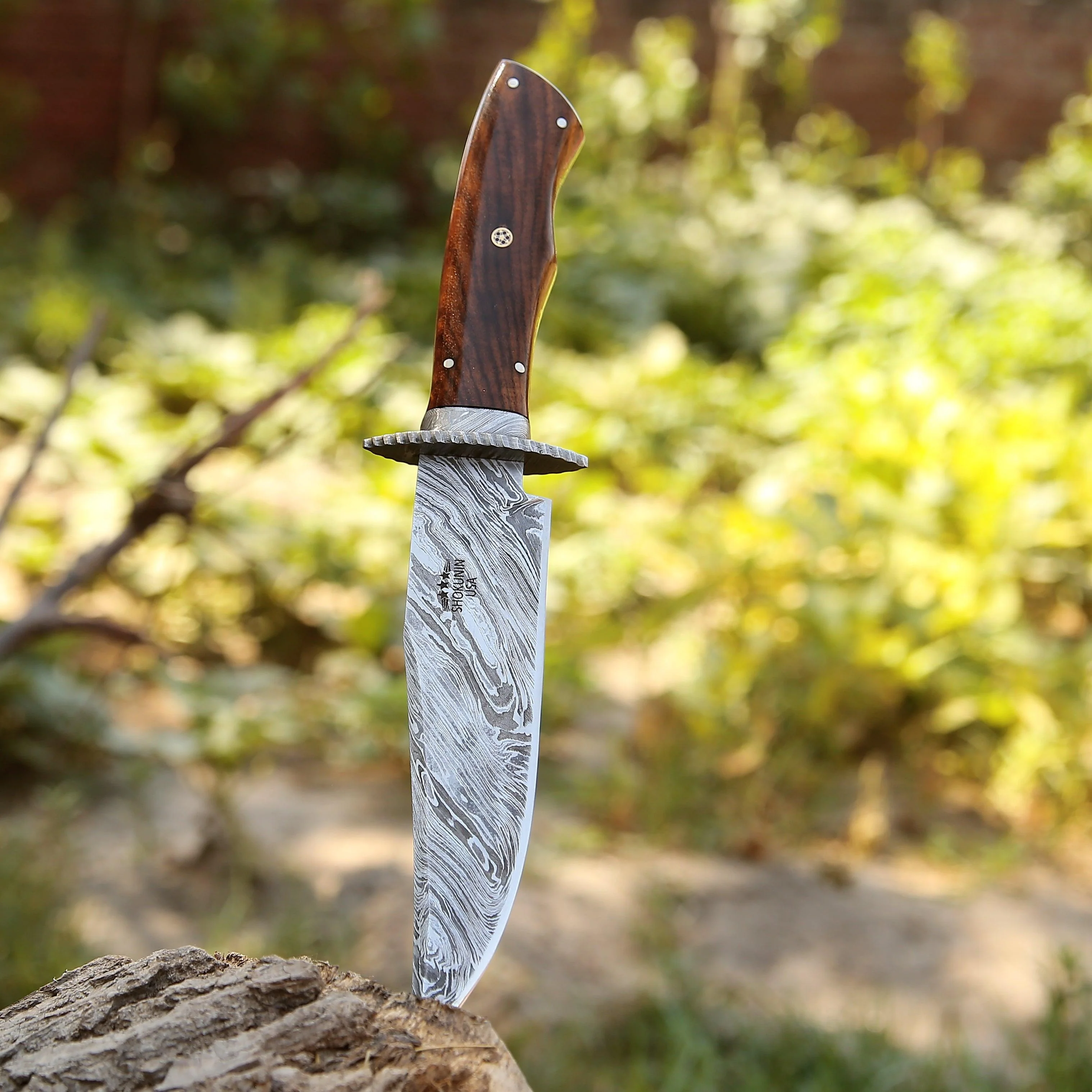 Excelsior Hunting Knife with Exotic Rosewood Handle - Image 7