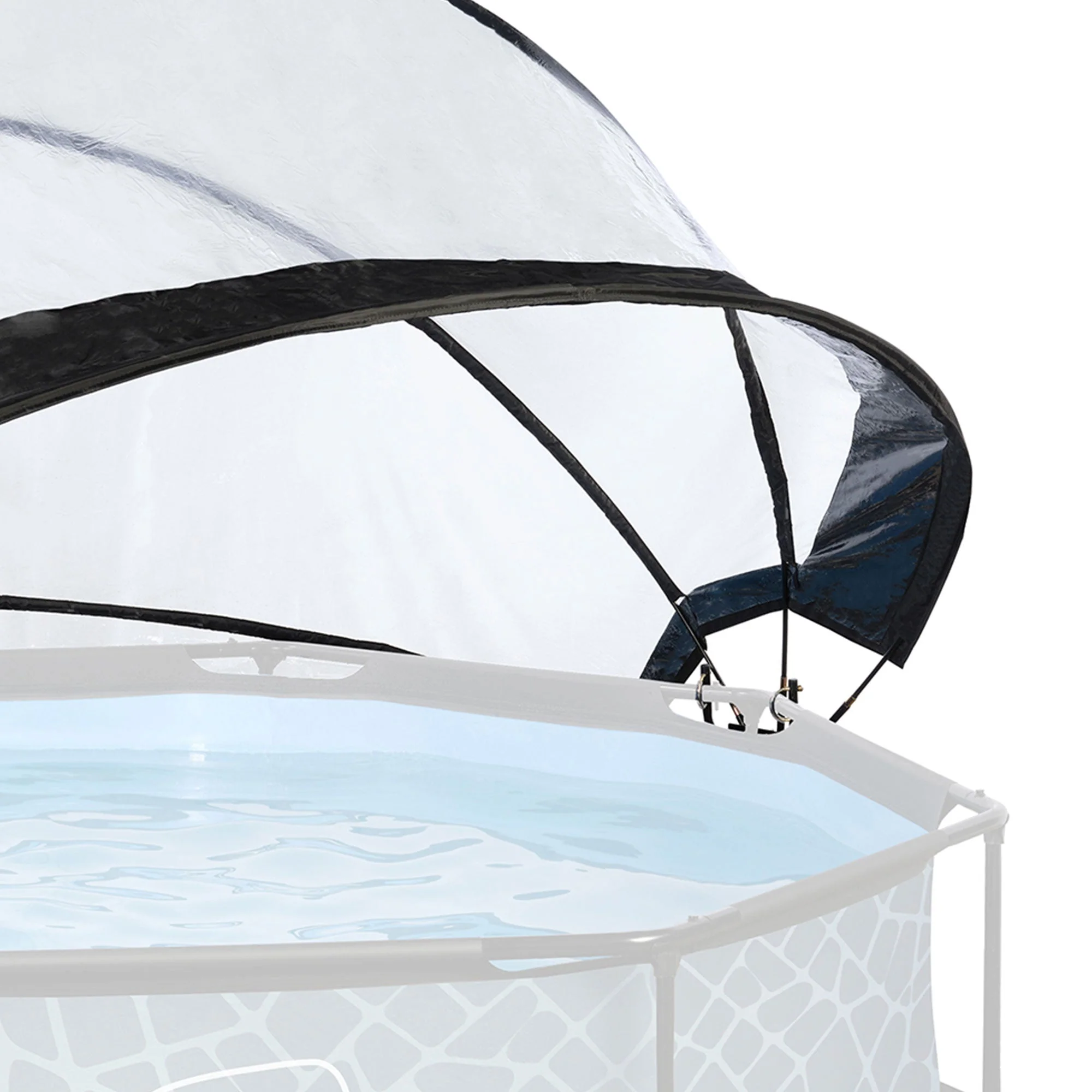 EXIT Toys 10 Foot Round Multifunctional Cover Dome Enclosure for Outdoor Pools - Image 10