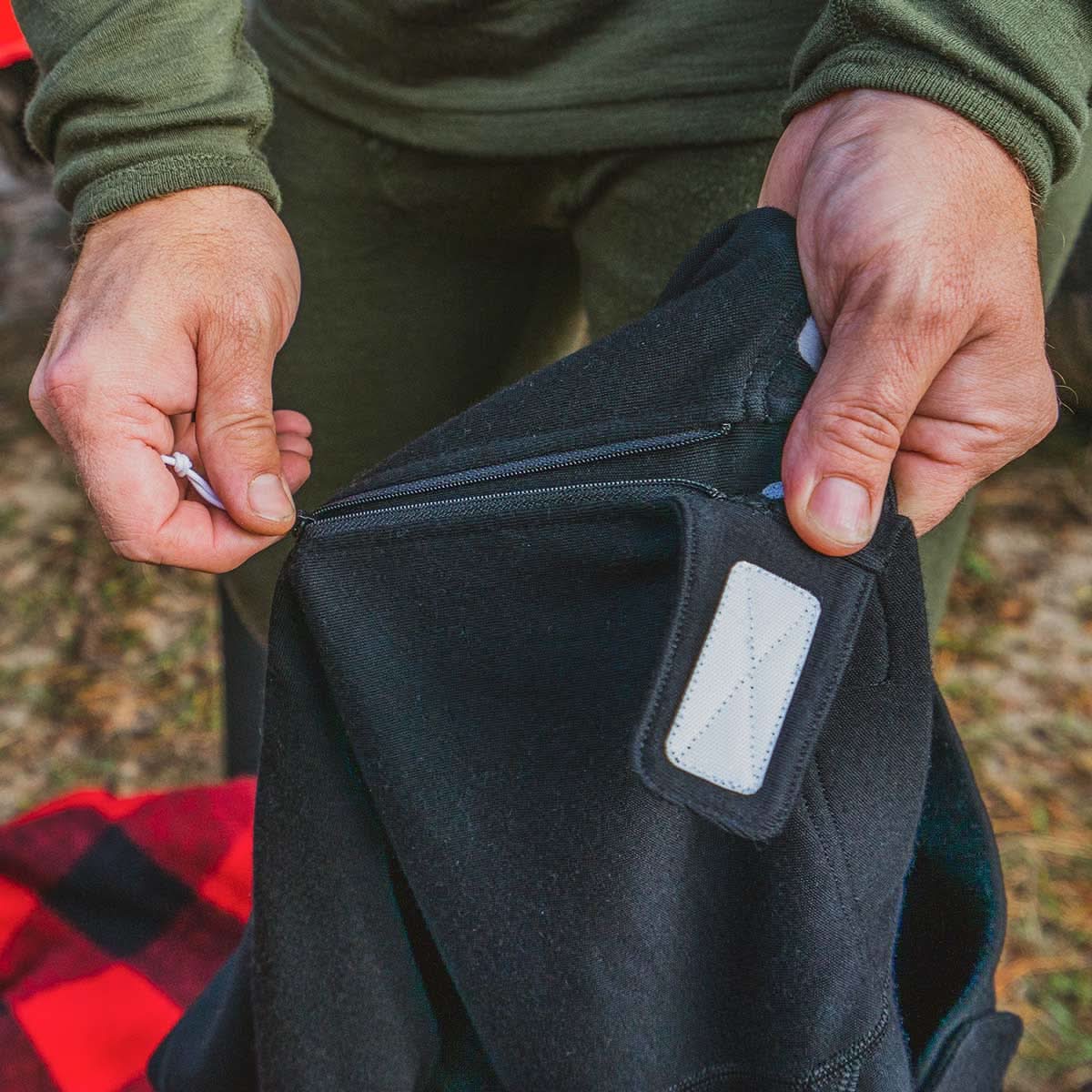 Heavyweight Wool Zip-Off Bottoms 3/4 length - 100% Merino Wool - Image 8