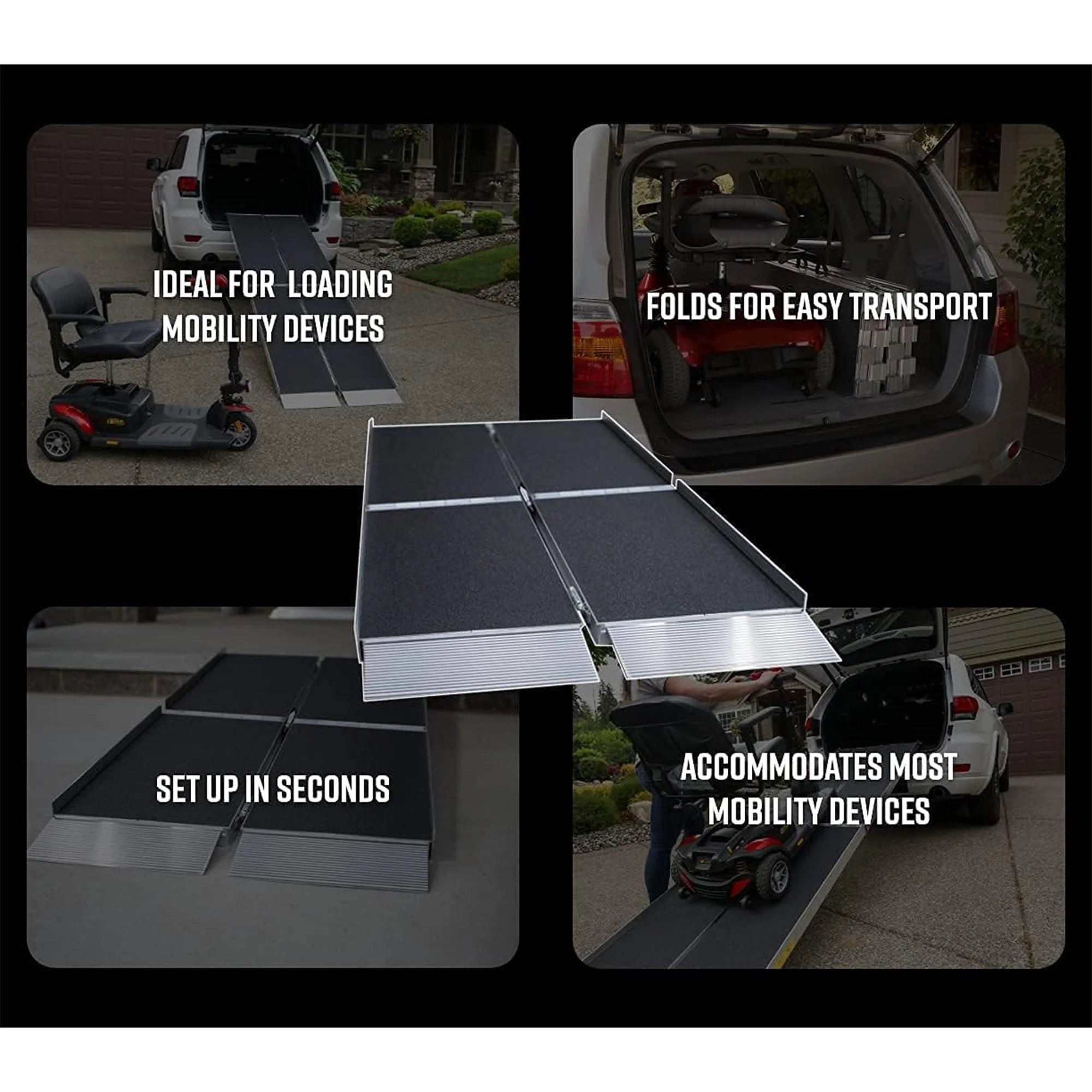 EZ-ACCESS SUITCASE 8 Foot TRIFOLD Portable Ramp with Surface That Resists Slips - Image 5