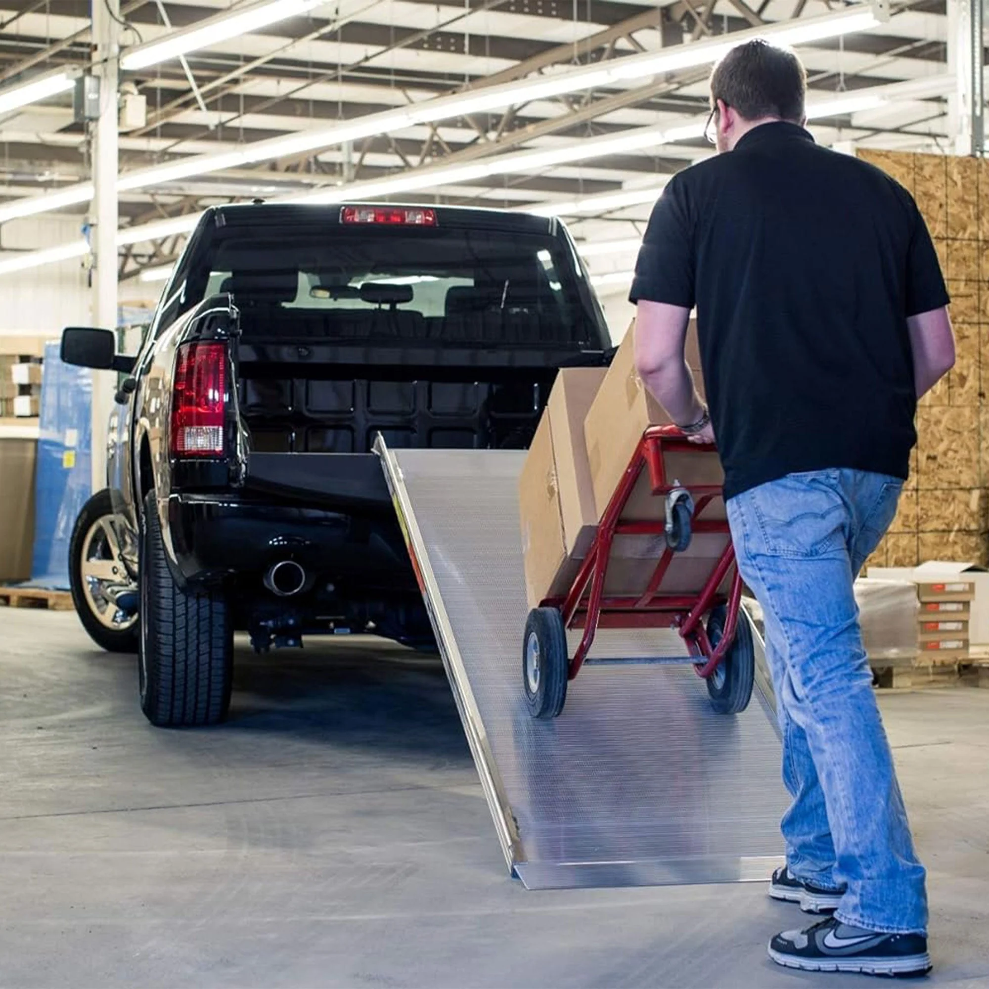 EZ-ACCESS TRAVERSE 4 Foot Walk Ramp w/Textured Surface & Hook/Strap Attachment - Image 4