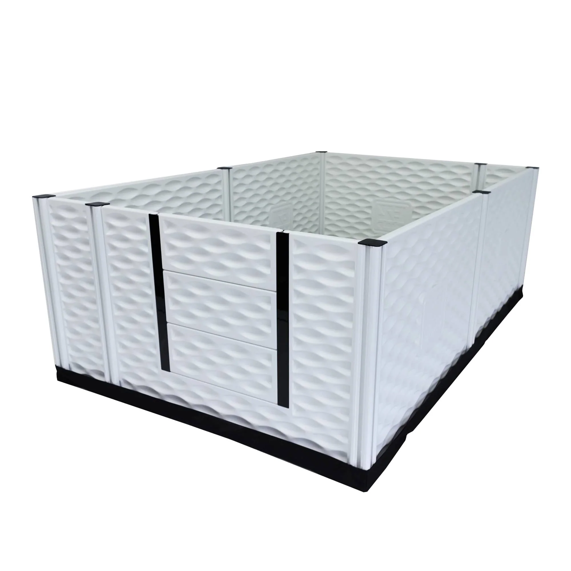 EZwhelp EZclassic 48" x 48" Dog Whelping Box Tall Playpen with Rails, Black - Image 9
