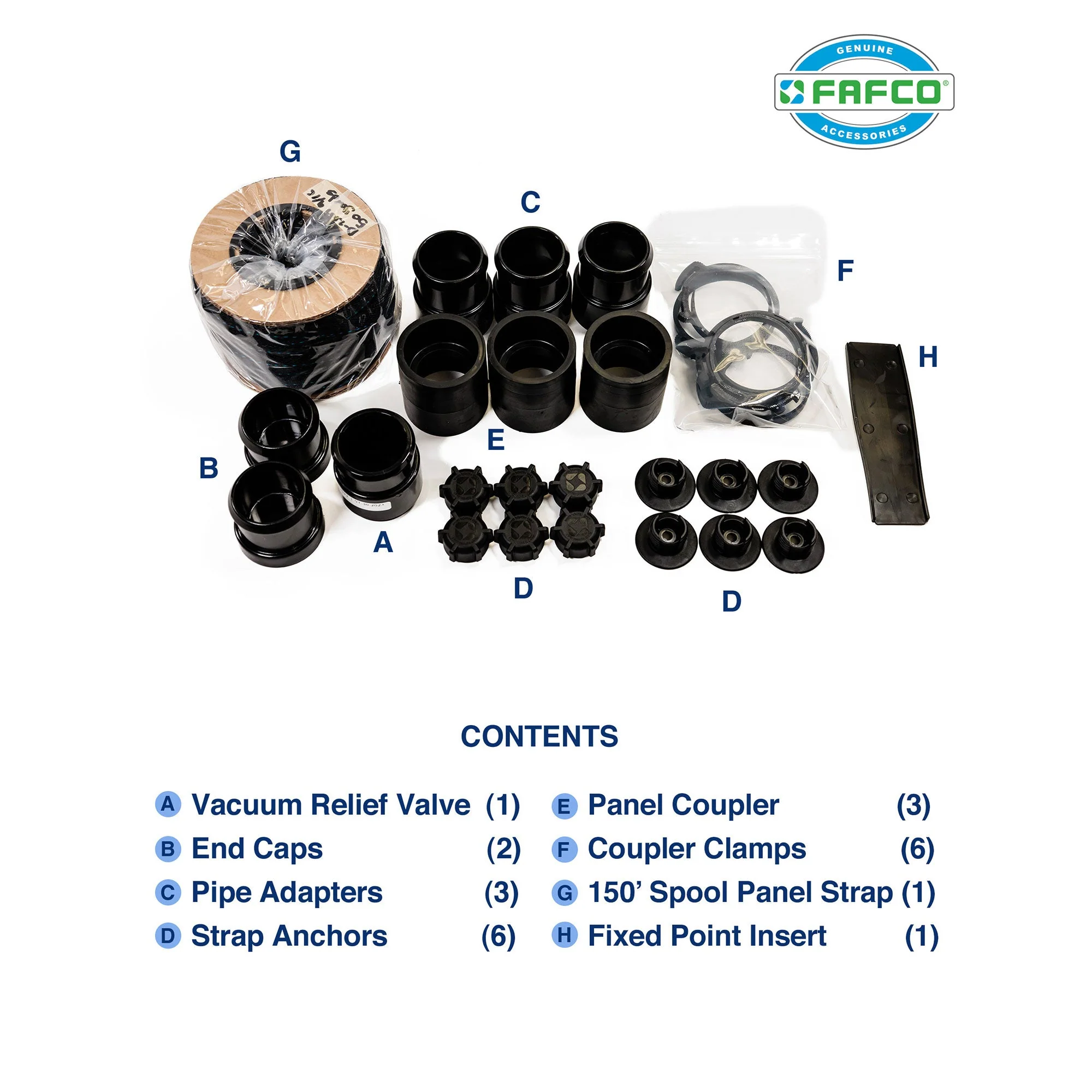 FAFCO System Installation Kit for In-Ground Swimming Pool Solar Heating Systems - Image 2