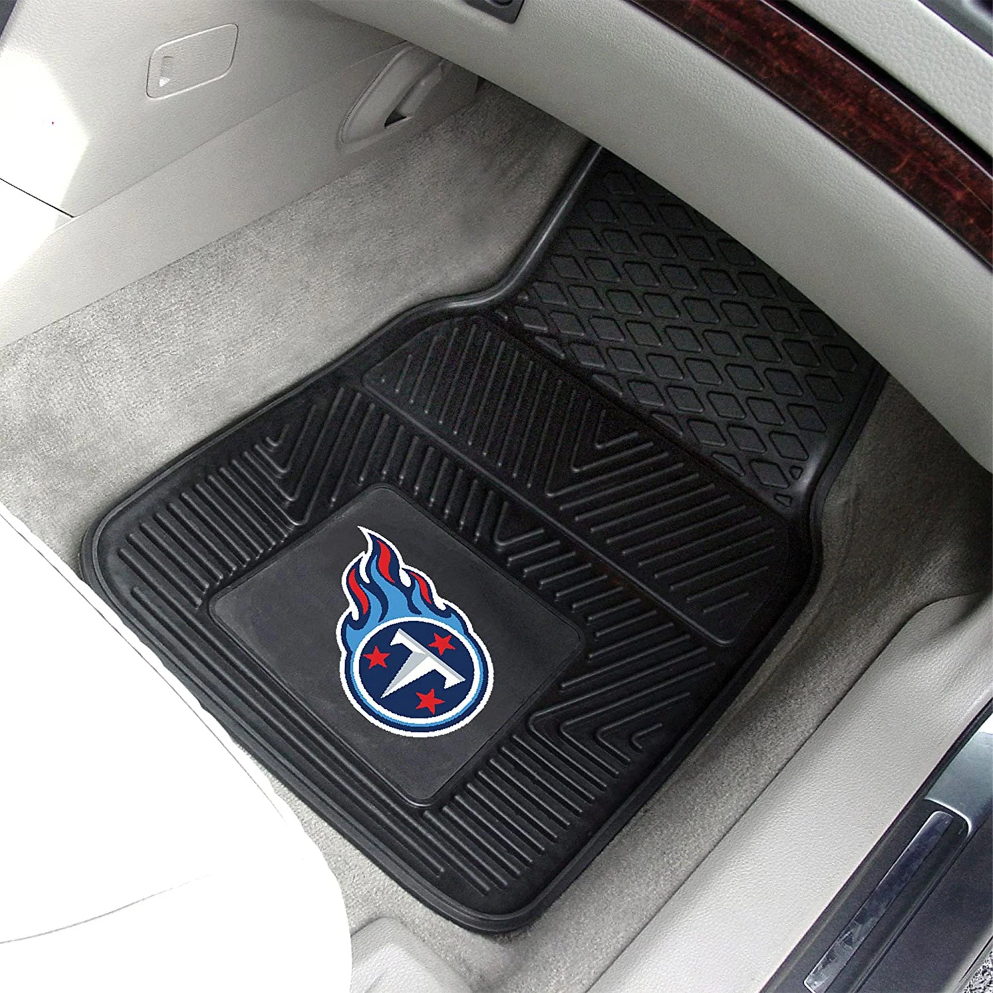 Fanmats 27 x 17 Inch Vinyl Front Car Floor Mat 2 Piece Set, NFL Tennessee Titans - Image 7
