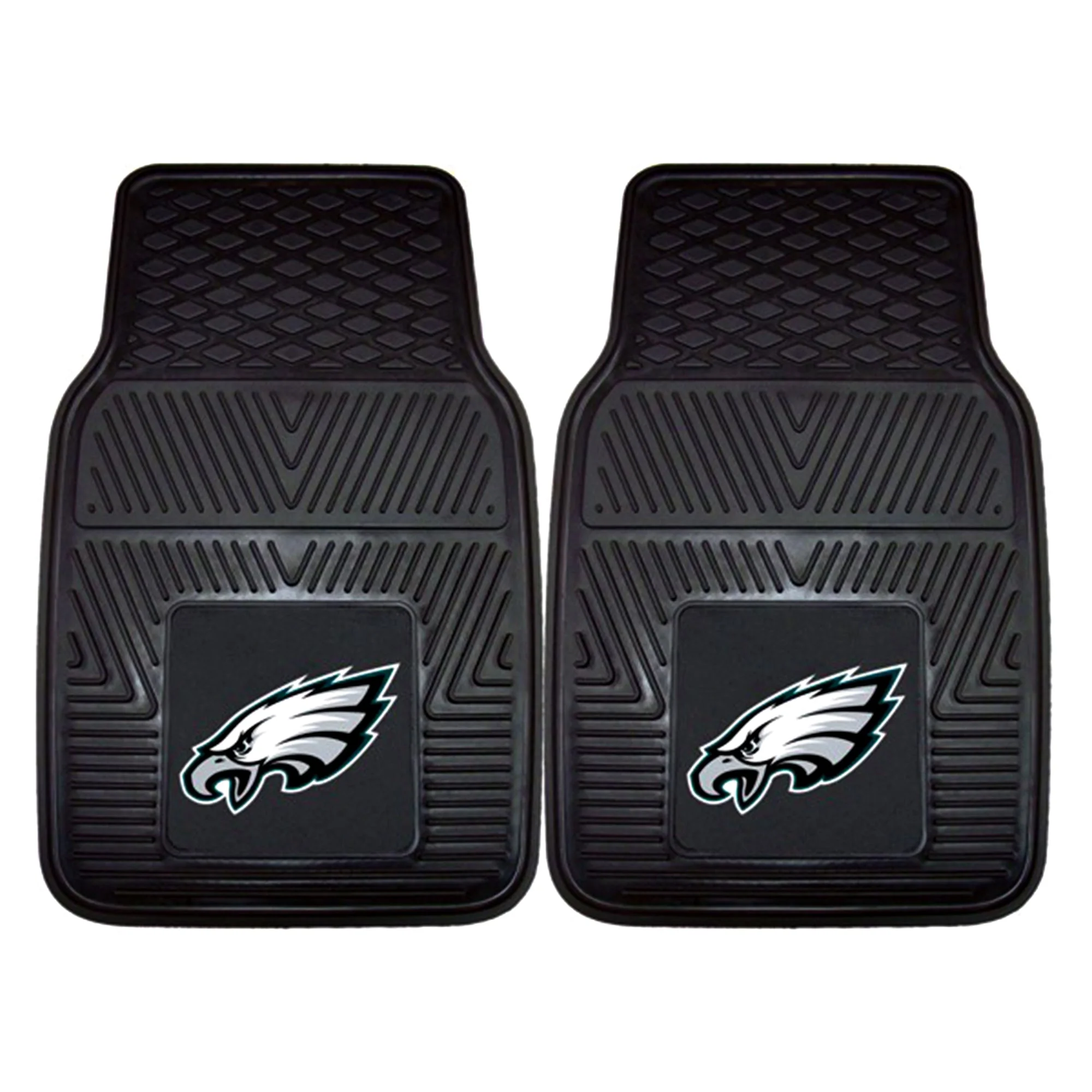 Fanmats 27x17in Vinyl Front Car Floor Mat 2 Piece Set, NFL Philadelphia Eagles - Image 2
