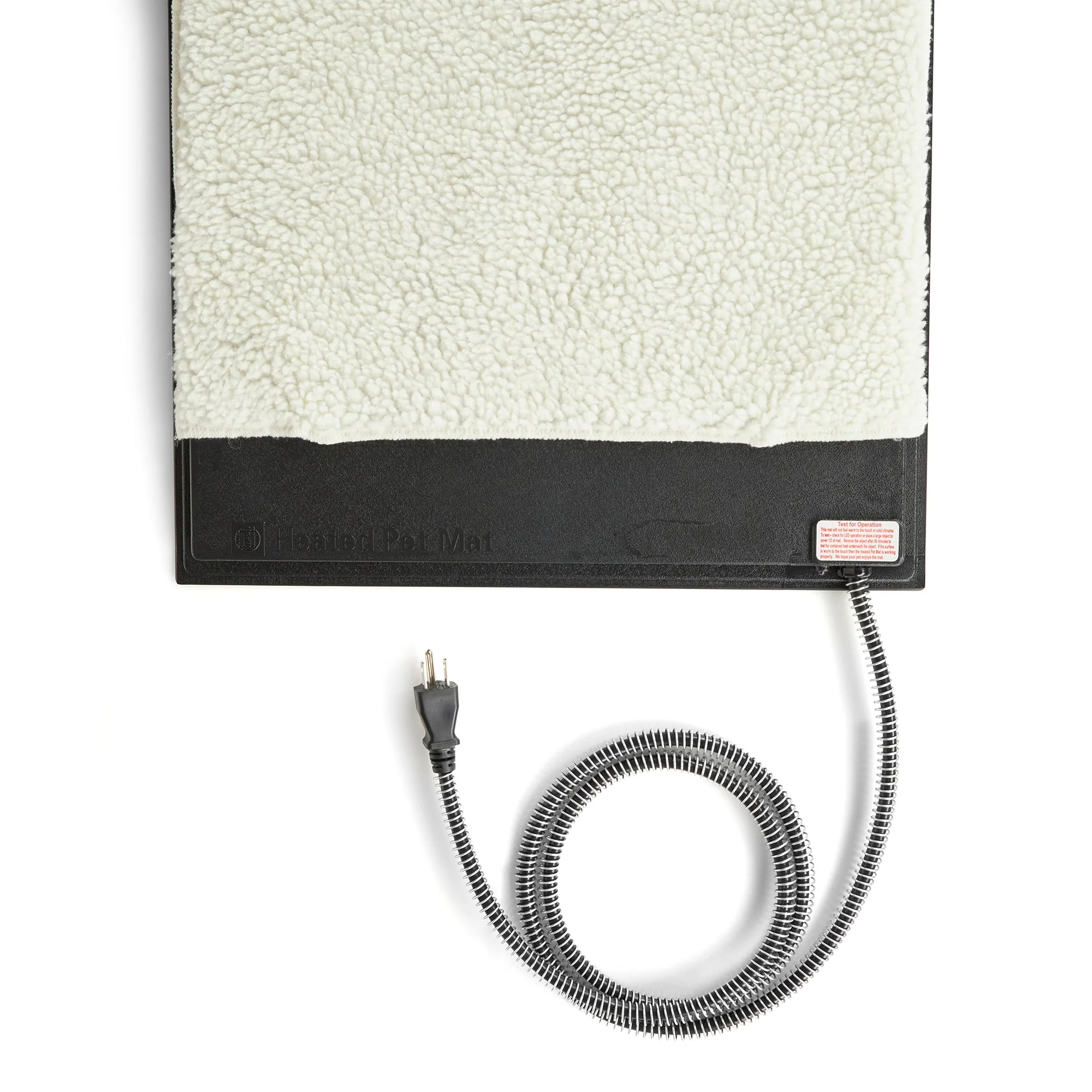 Farm Innovators HM-80M Medium Plastic Heated Pet Mat with Fleece Cover, 70 Watt - Image 3