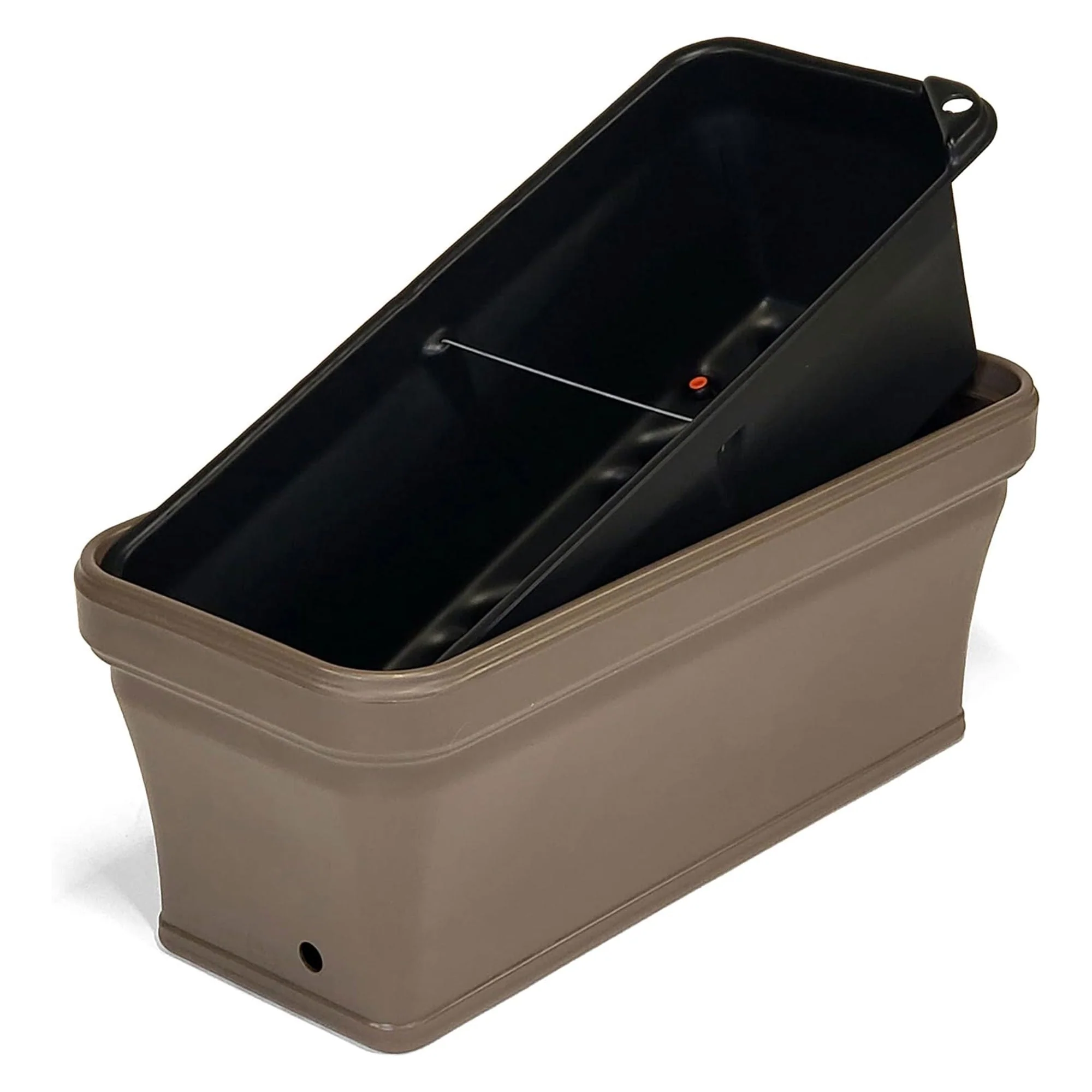 FCMP 32 Inch Outdoor Long and Deep Self Watering Vegetable Planter, Cappuccino - Image 9