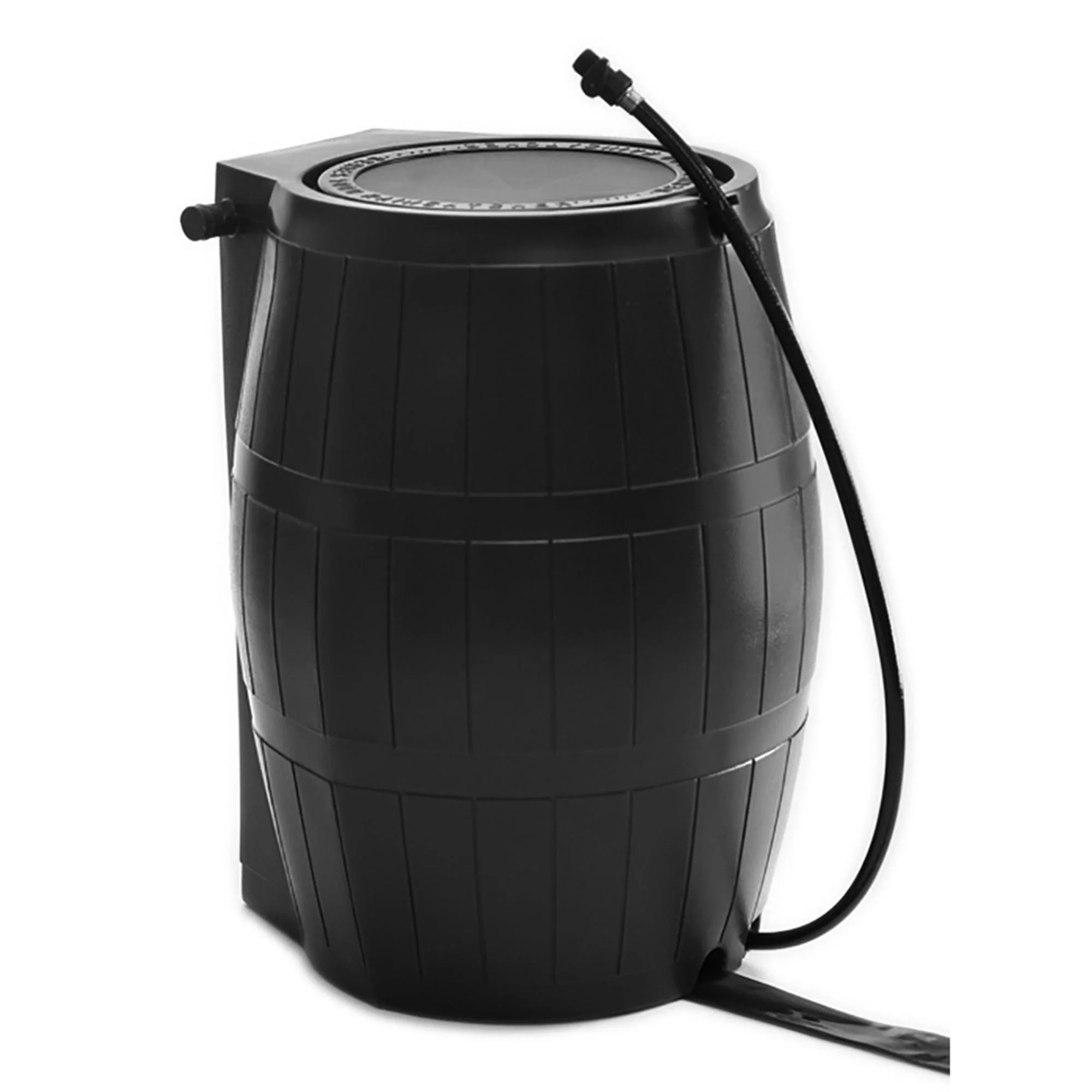 FCMP Outdoor RC4000-BLK 50-Gallon BPA Free Home Rain Water Catcher Barrel, Black - Image 11