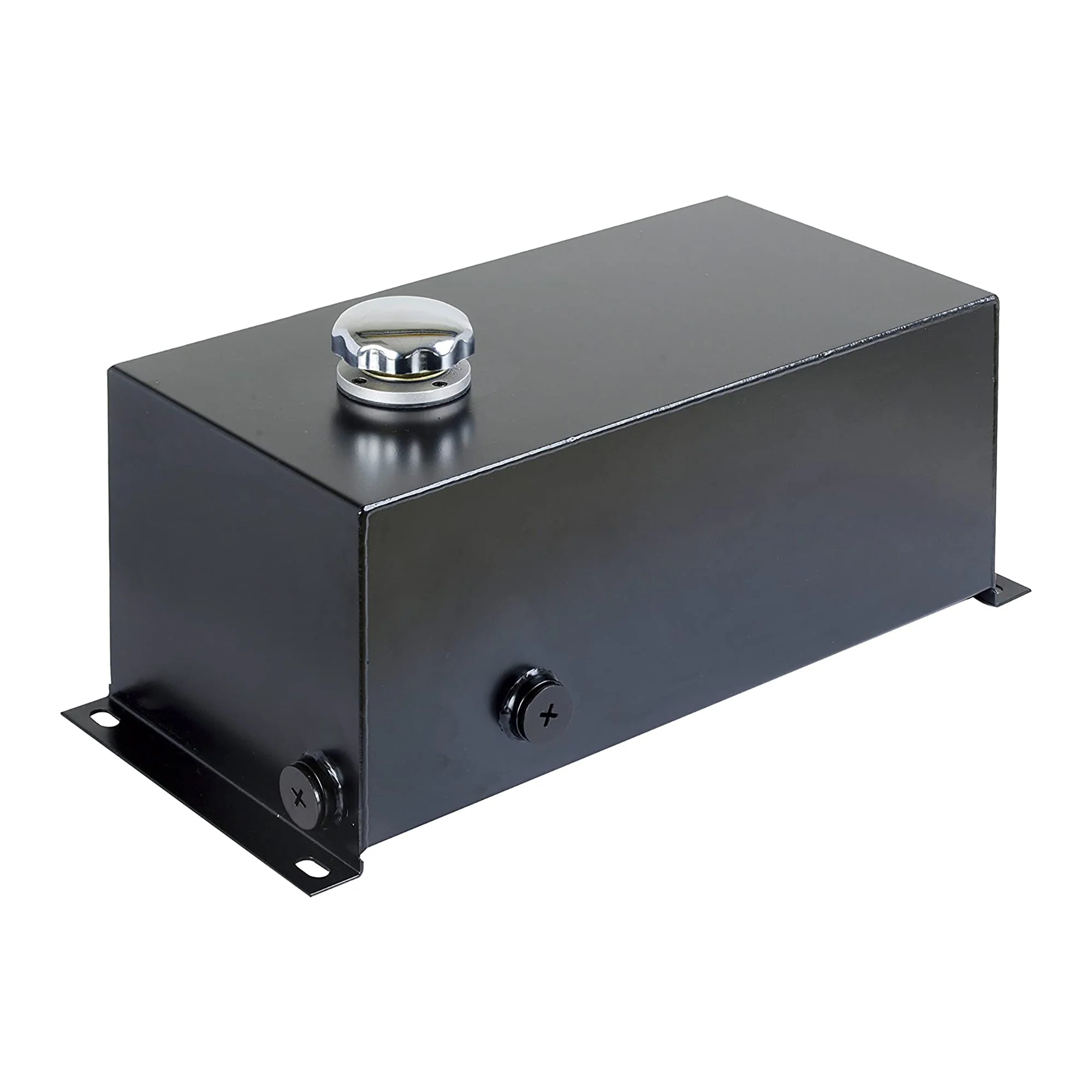 Field Tuff 5 Gallon 14 Gauge Steel Hydraulic Reservoir Tank, Black, FTF-05GOR - Image 2