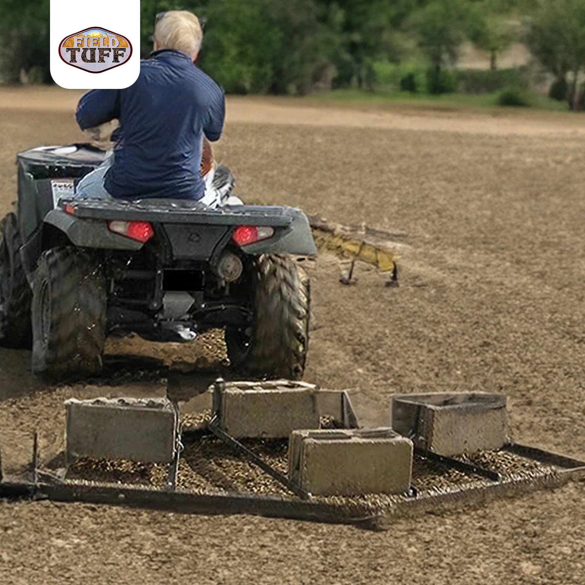 Field Tuff 78 Inch ATV, UTV, and Lawn Tractor Landscape Draggin' Driveway Drag - Image 4