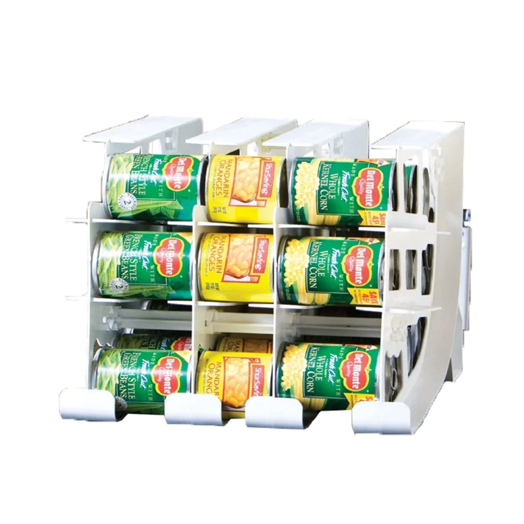 FIFO Countertop Can Tracker Hold Up To 54 Standard Can Sizes, White (4 Pack) - Image 2