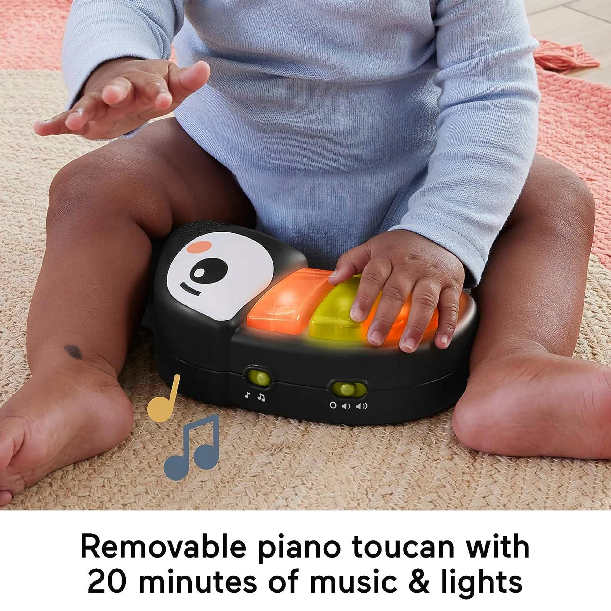 Fisher-Price Palm Paradise Jumperoo Baby Activity Center with Lights & Music - Image 7
