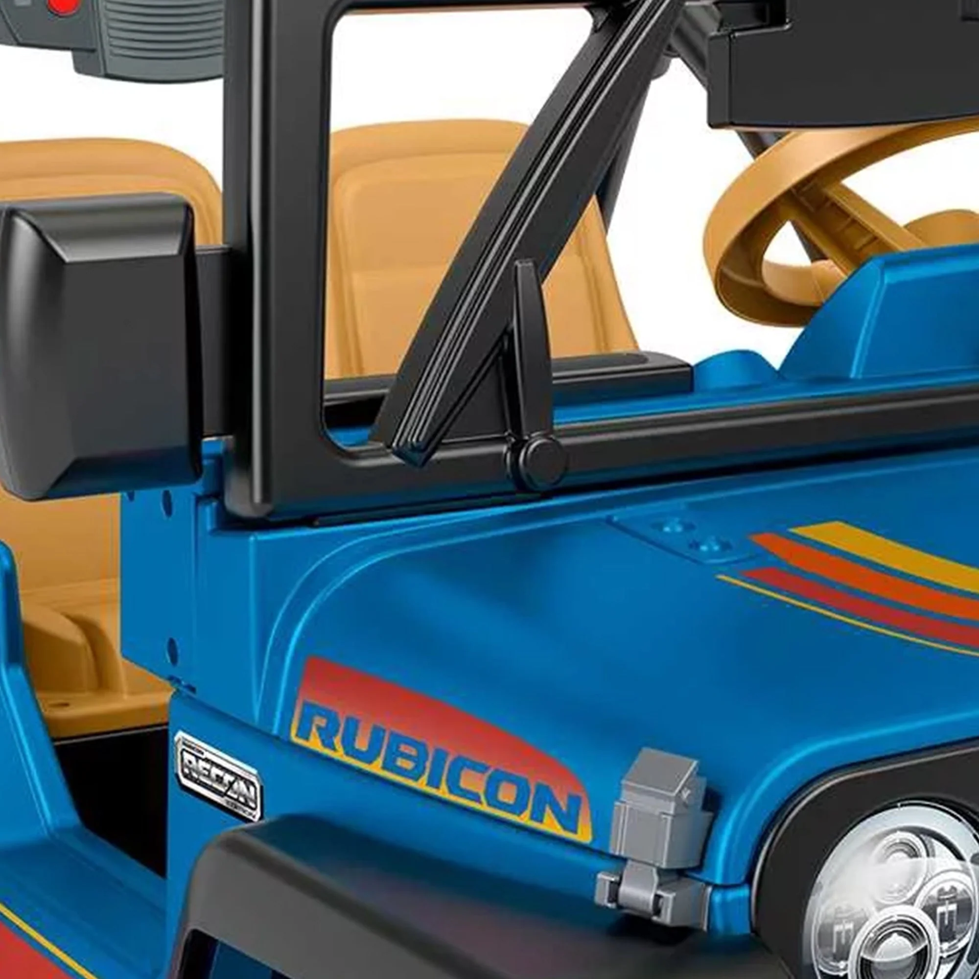 Fisher-Price Power Wheels 2 Seater Retro Jeep Wrangler Ride On Vehicle Toy Car - Image 9