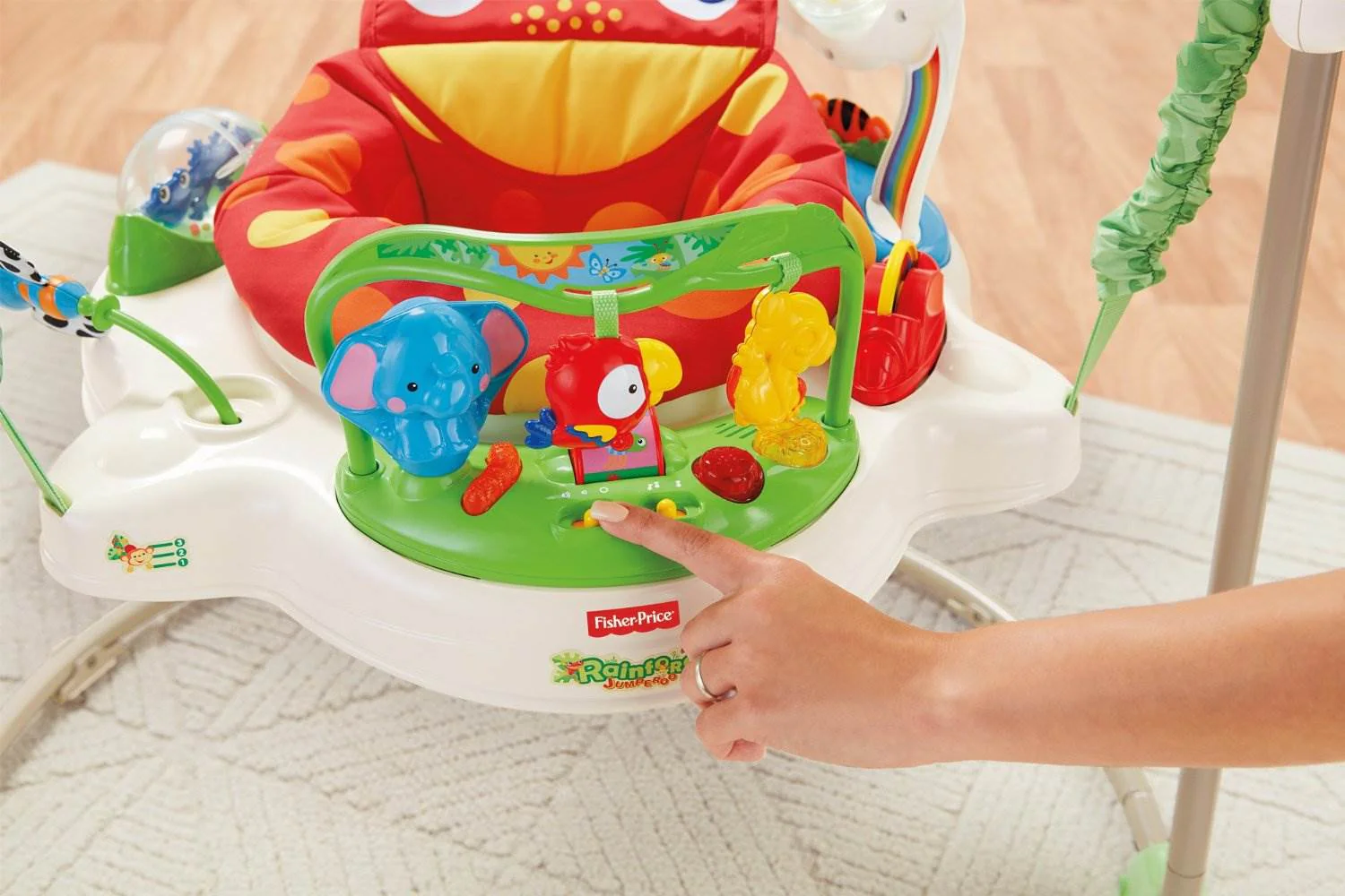 Fisher Price Rainforest Jumperoo Baby Bouncer Entertainer | K6070 - Image 10