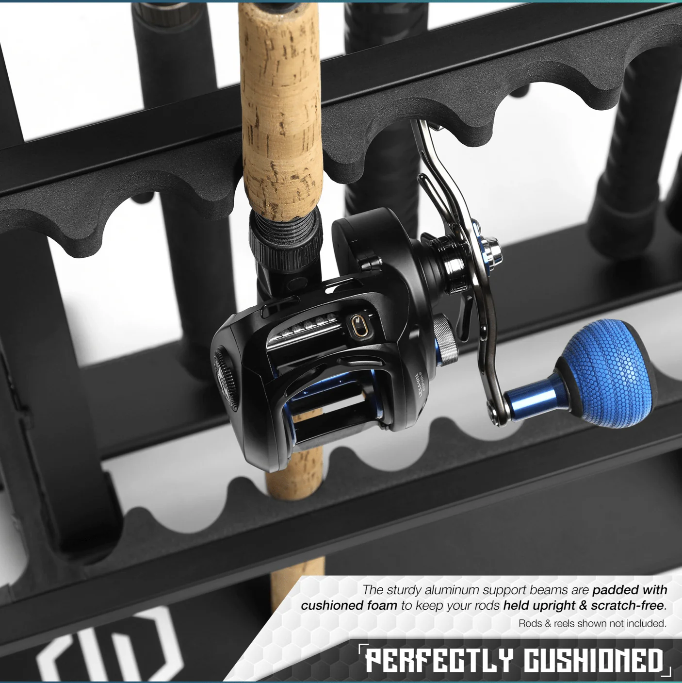 Fishing Pole Aluminum Rack (3 Sizes) - Image 5
