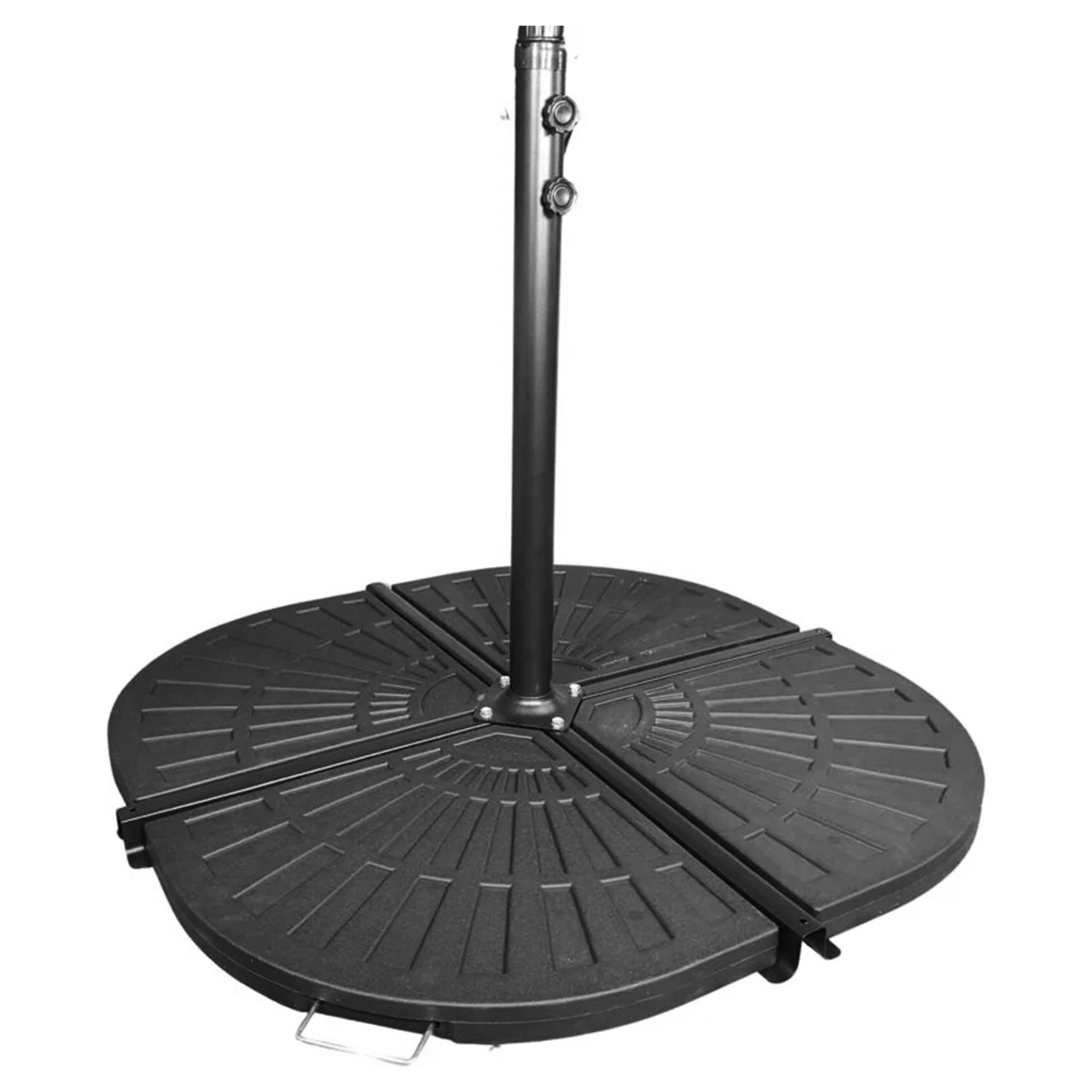 Four Seasons Courtyard Compact Cross Base for Offset Umbrella, 1 Piece, Black - Image 9