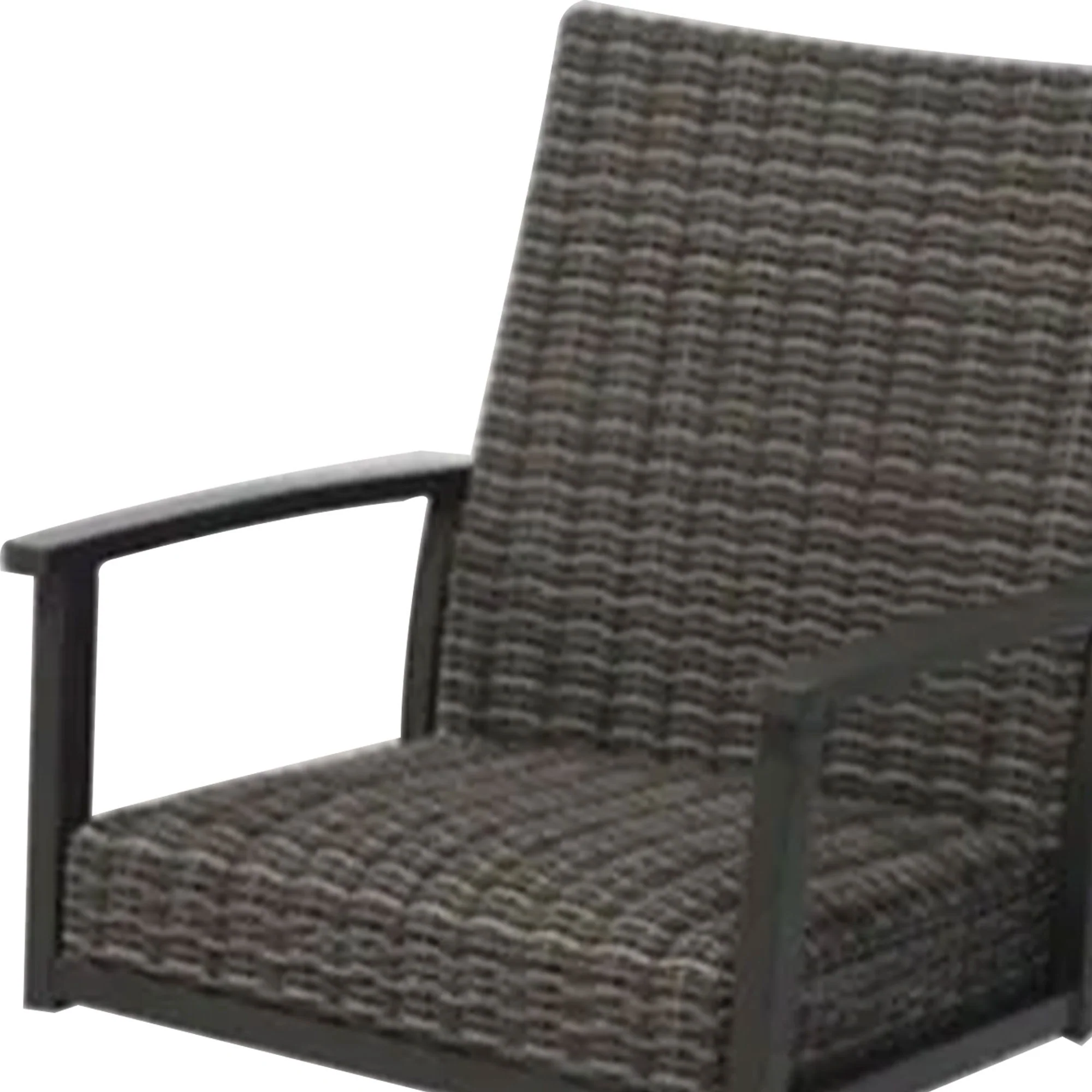 Four Seasons Courtyard Nantucket Woven Swivel Rocker Chair Set, 2 Pack, Brown - Image 9