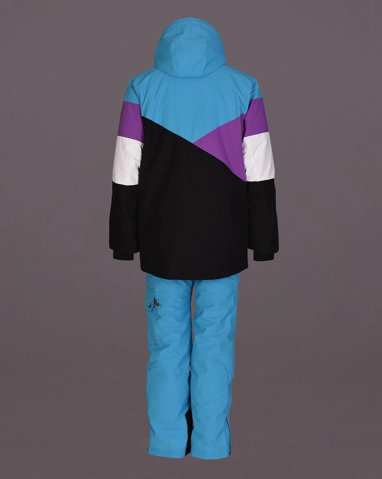Fresh Pow Men's Ski & Snowboard Jacket - Blue, Purple & Black - Image 7