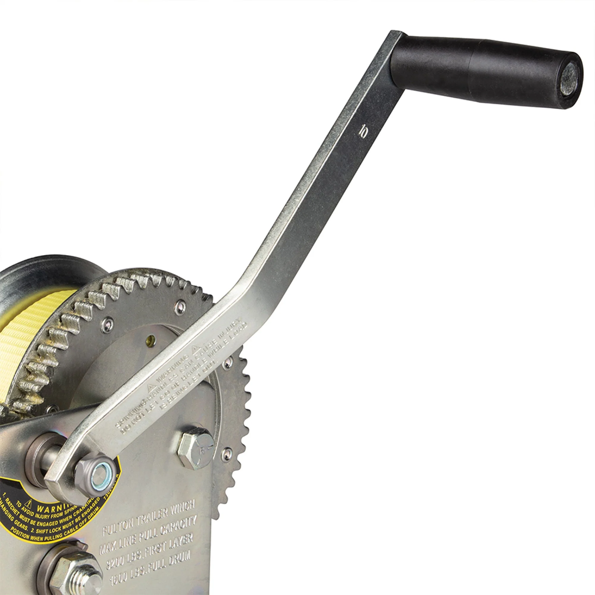 Fulton 142424 Dual Speed Tow Winch with 20 Foot Strap, 3,200 Pound Capacity - Image 3
