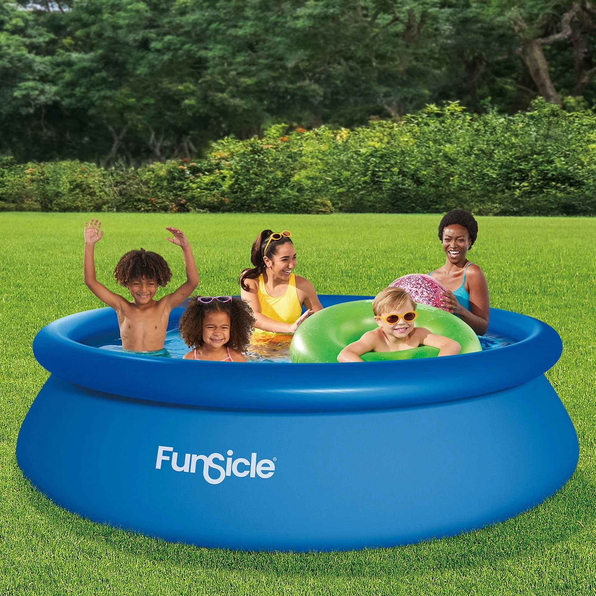Funsicle 36” SureStep 3 Stair Pool Ladder w/ 10' x 30" QuickSet Pool with Pump - Image 8