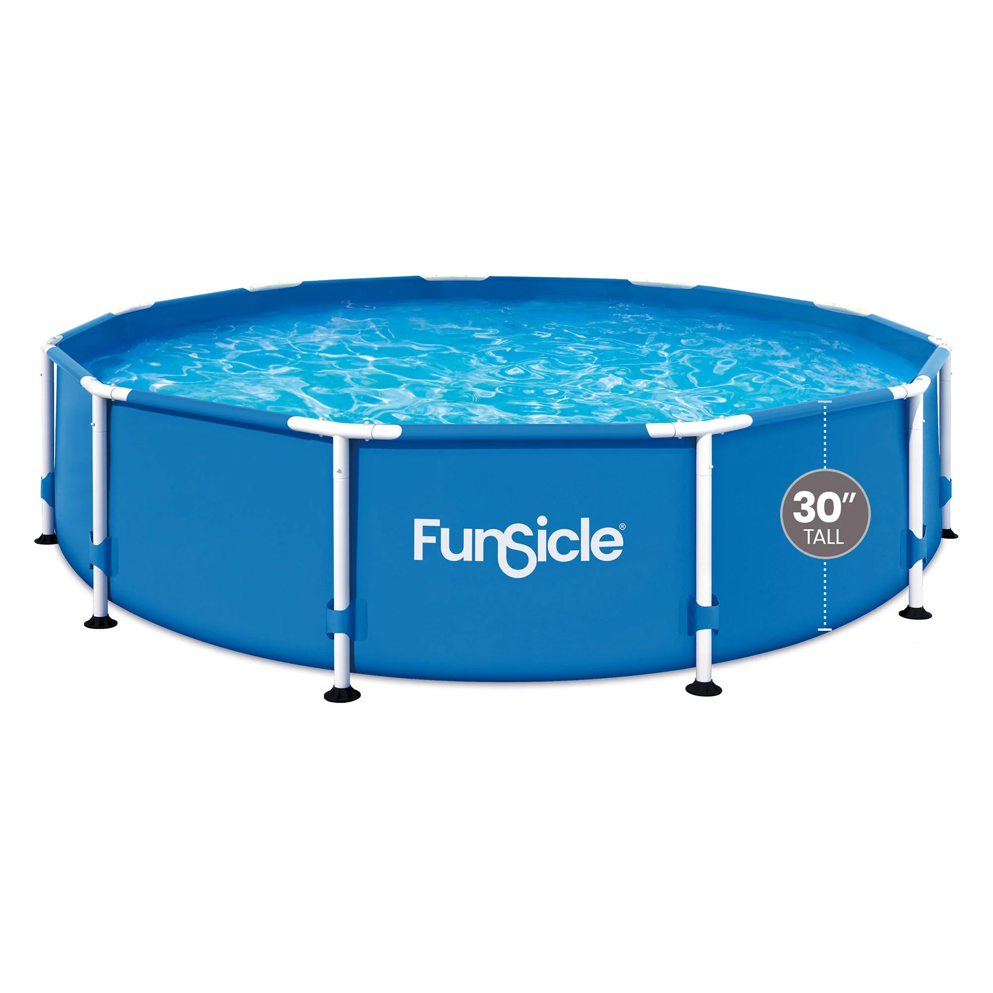 Funsicle 36” SureStep 3 Stair Pool Ladder w/ 12' x 30" QuickSet Inflatable Pool - Image 6