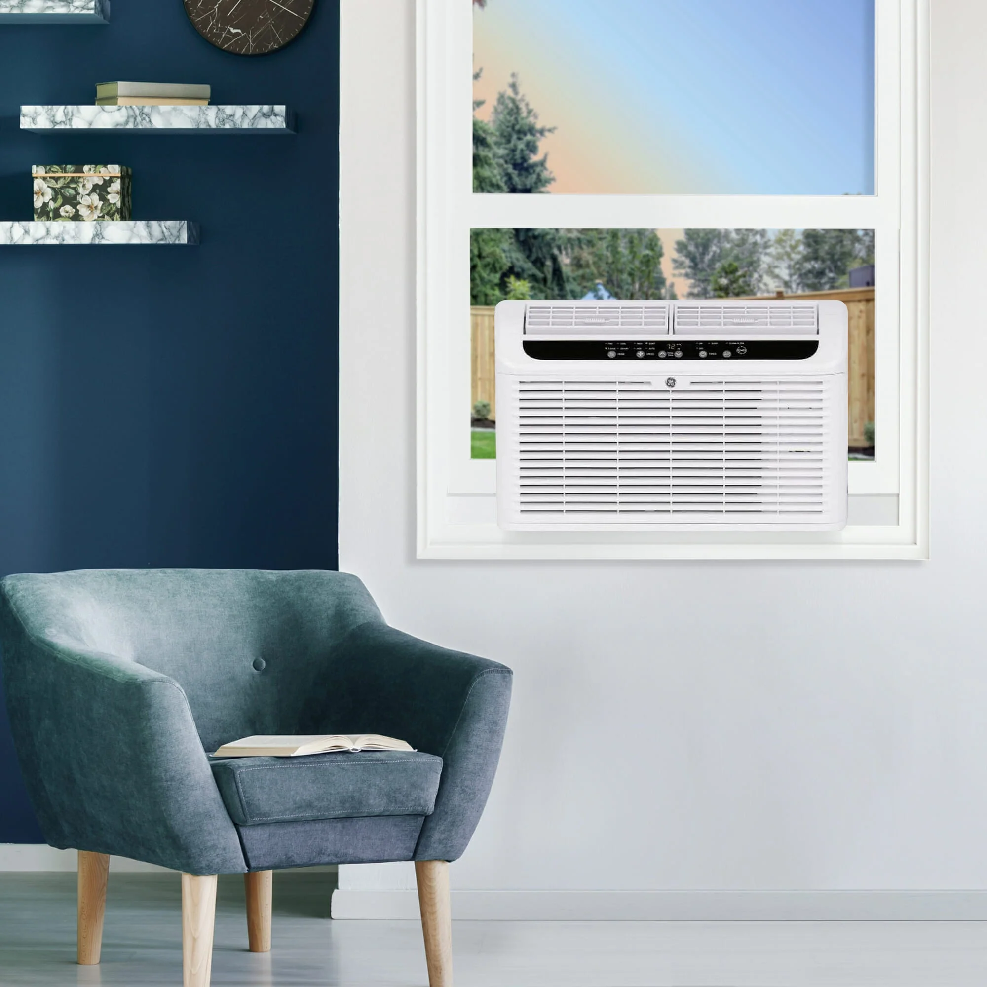GE 8,000 BTU Ultra Quiet Window Air Conditioner for Medium Rooms Up To 350 Sq Ft - Image 8
