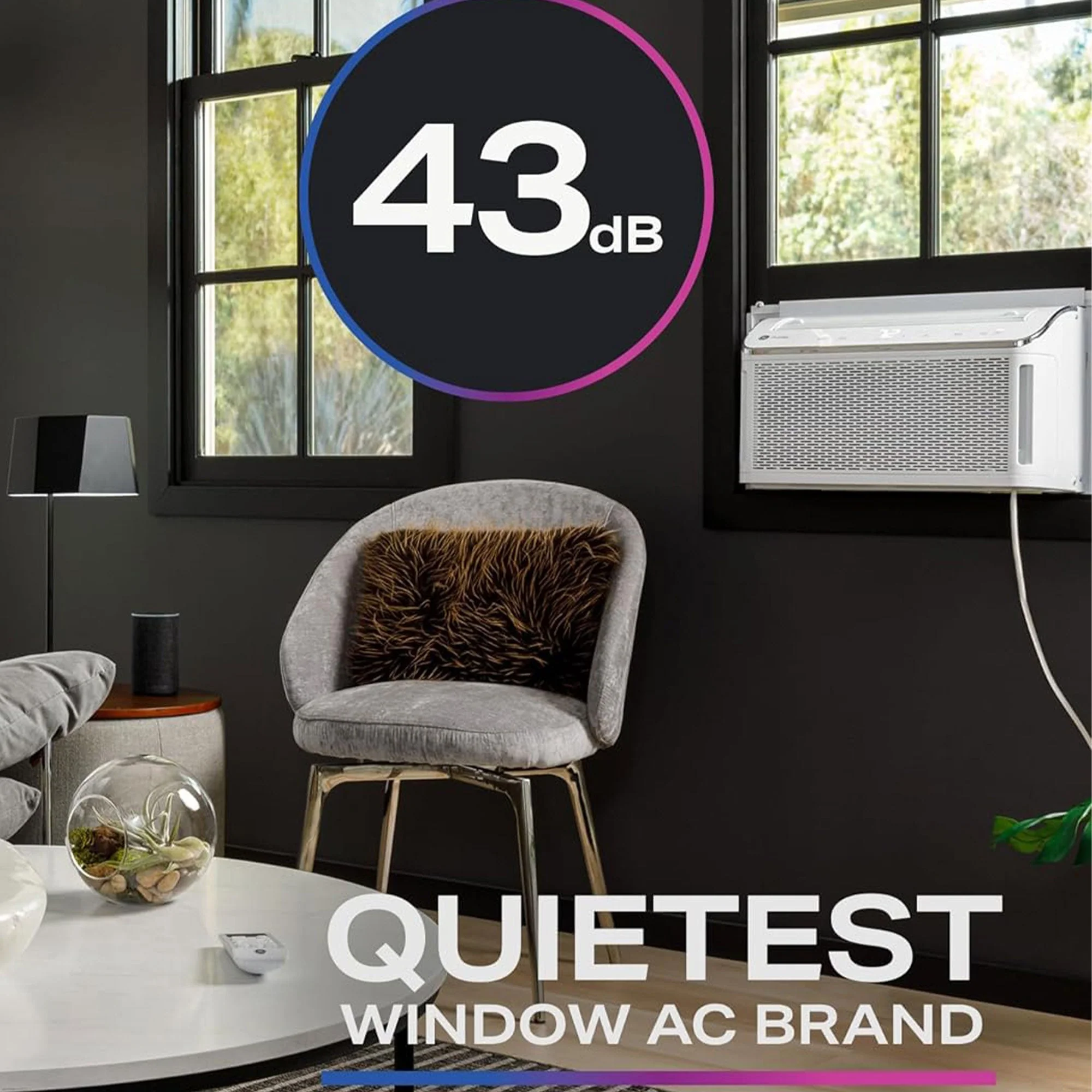 GE 8,200 BTU Ultra Quiet Window Air Conditioner with WiFi Enabled and Remote - Image 4