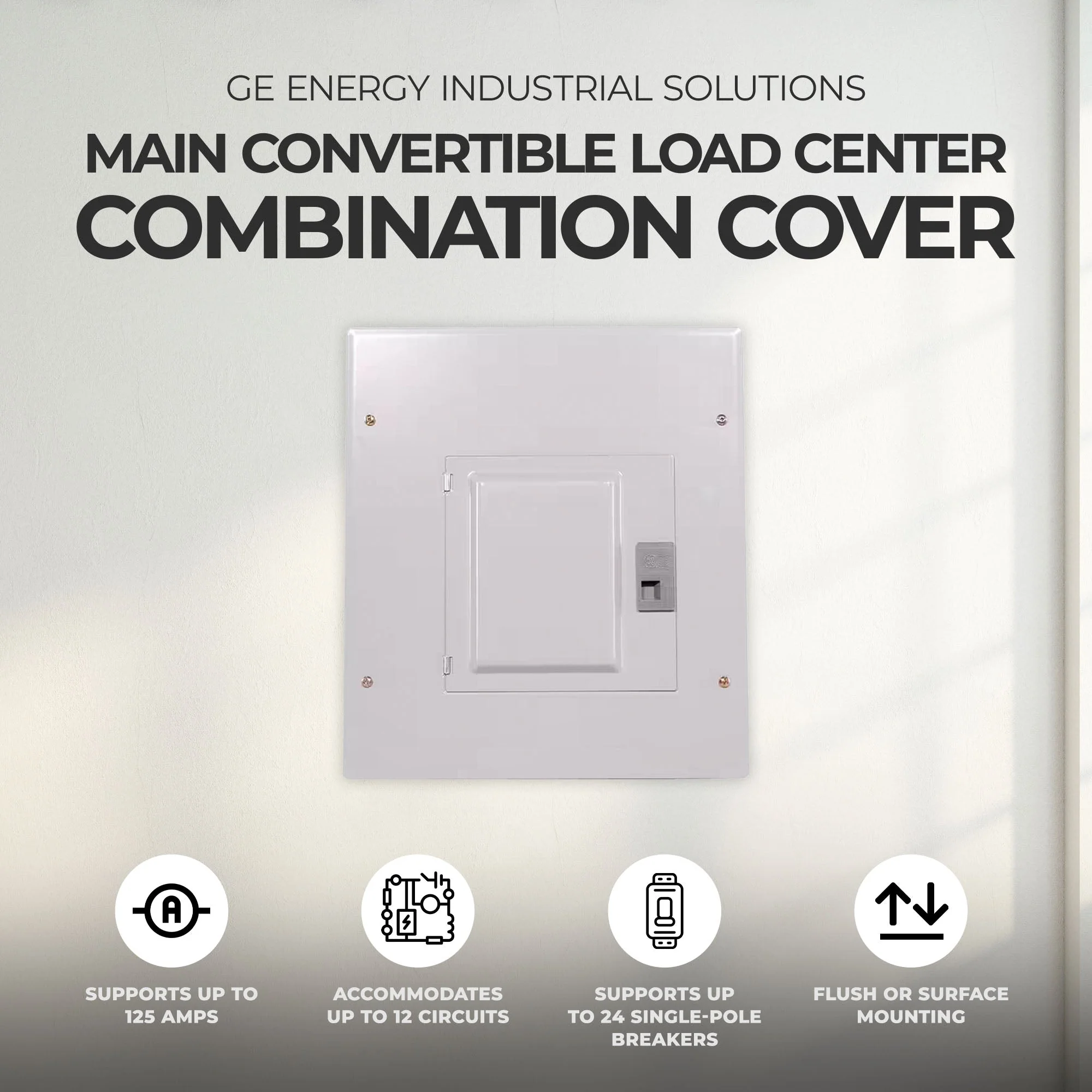 GE Energy Industrial Solutions Main Convertible Load Center Combination Cover - Image 2