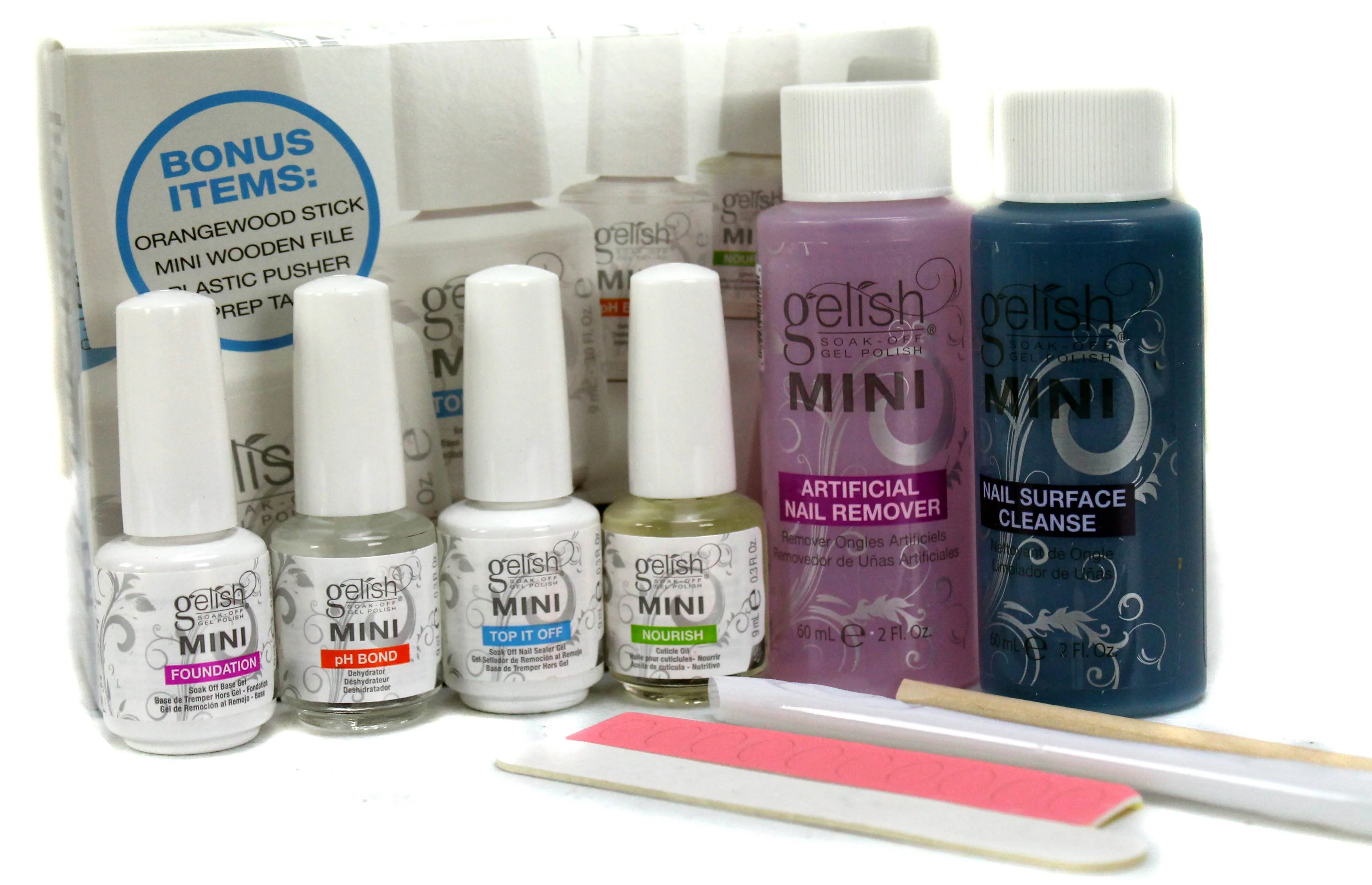 Gelish Complete Basix Starter Kit & Mini Royal Temptations el Nail Polish Set - Image 2