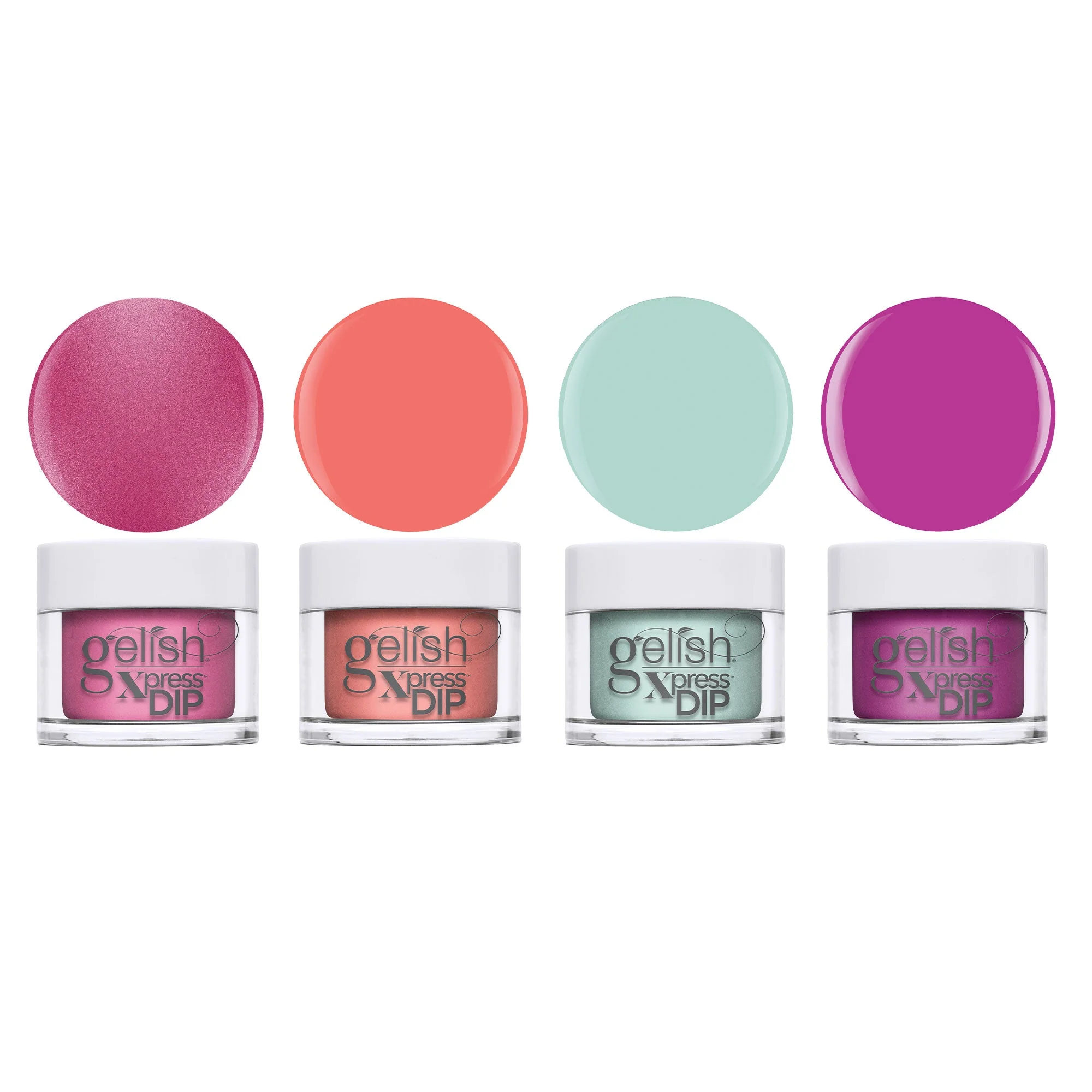 Gelish Mini Xpress Dip Neon Collection 9 G ColorFusion Nail Powder Jar, 4 Pack - Image 2