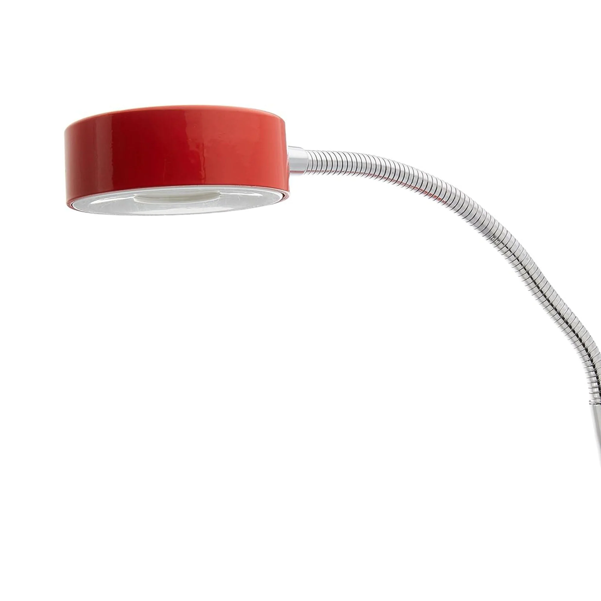 Globe Electric 8.46" 5W 250 Lumens LED Integrated Goose Neck Clip Lamp, Red - Image 5