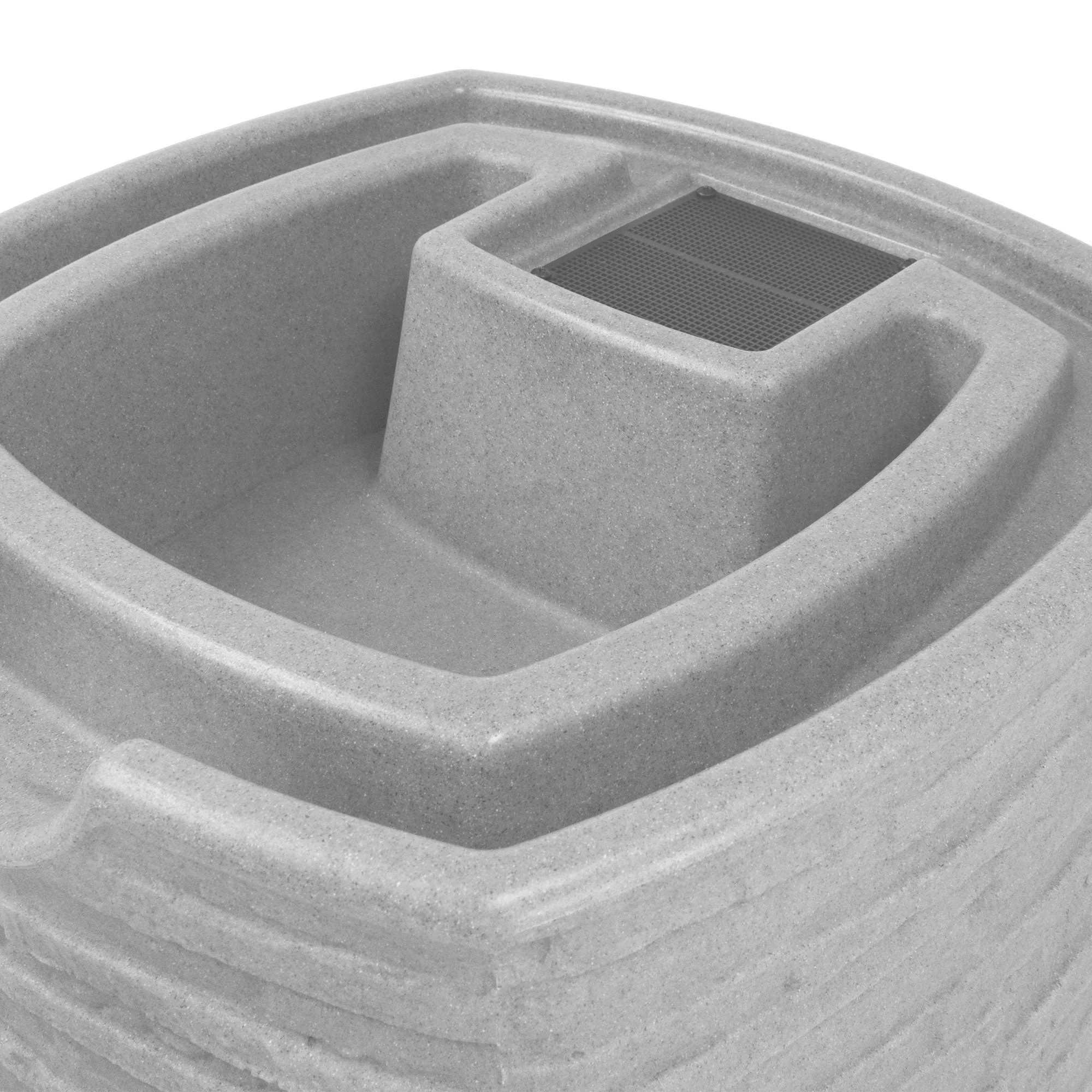 Good Ideas Impressions Riverwalk 50 Gallon Rain Saver, Light Granite (4 Pack) - Image 6