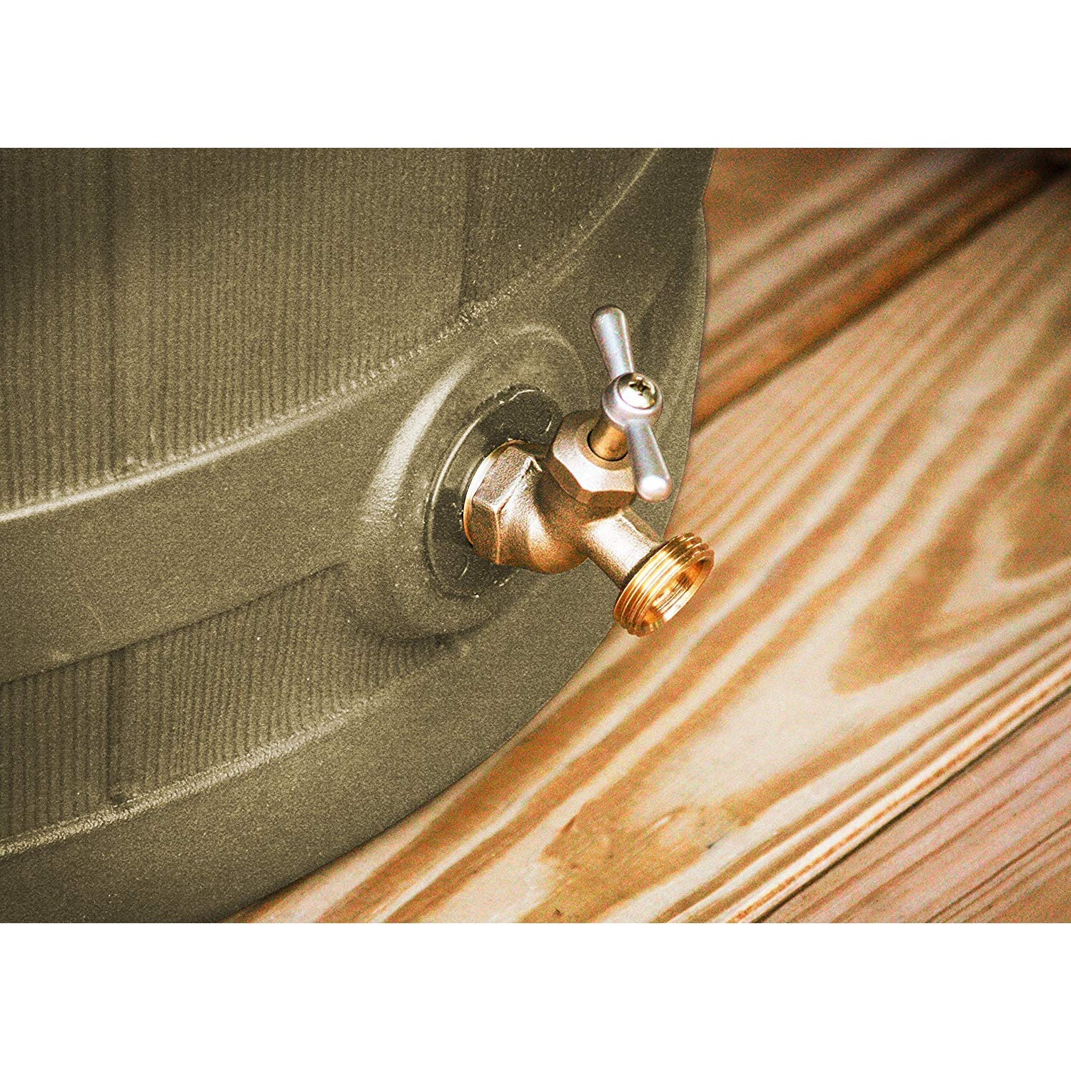 Good Ideas Rain Wizard 50 Gallon Rain Barrel Water Collector with Diverter Kit - Image 6