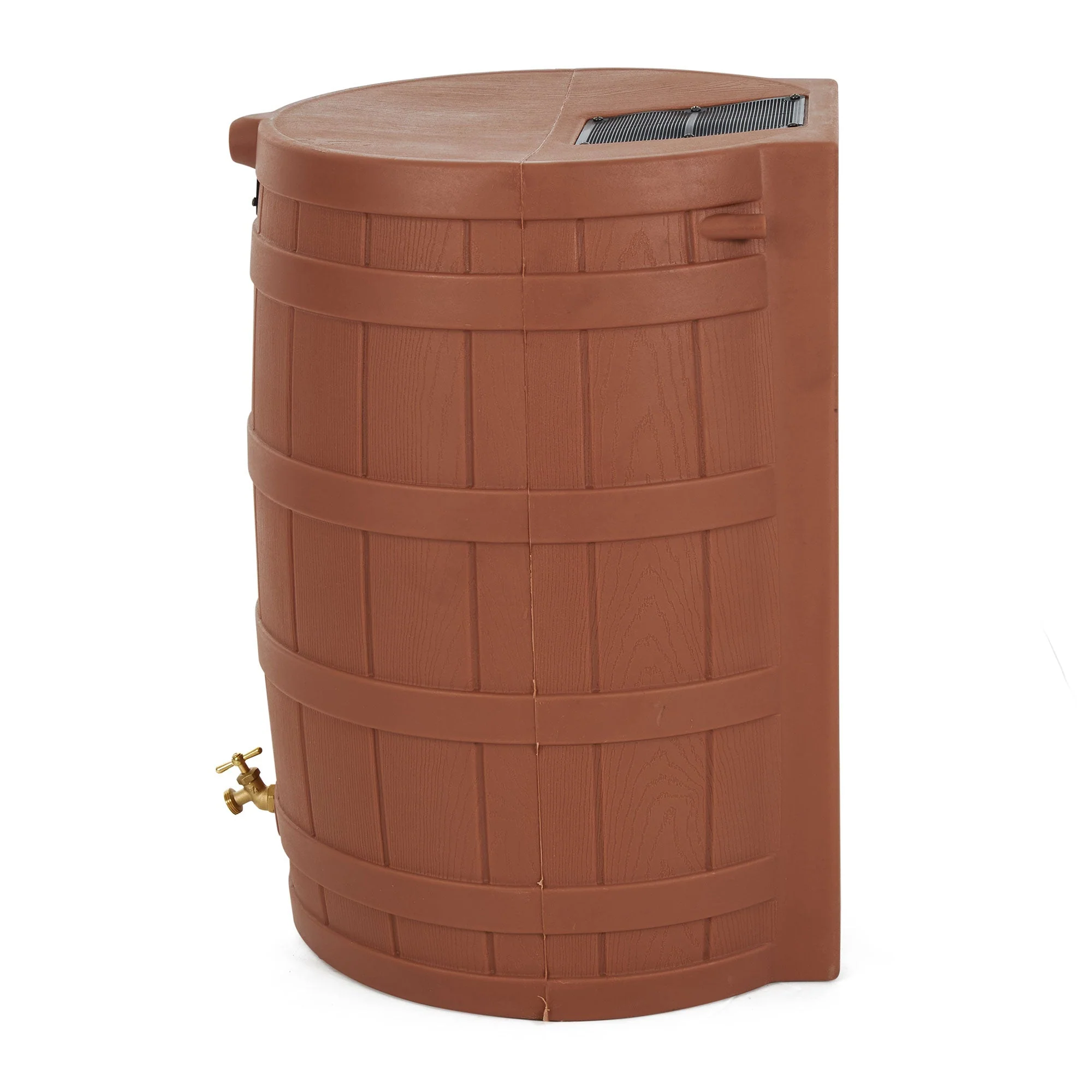Good Ideas Rain Wizard Storage 50 Gallon Rain Barrel, Terra Cotta, (4 Pack) - Image 4