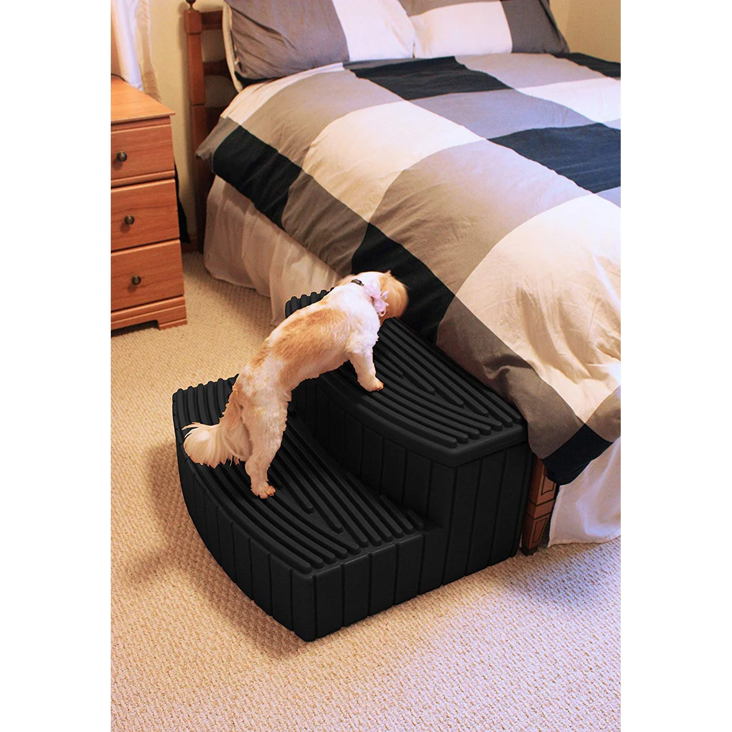 Good Ideas Sora Steps Lightweight Plastic Outdoor & Indoor Storage Step, Black - Image 5