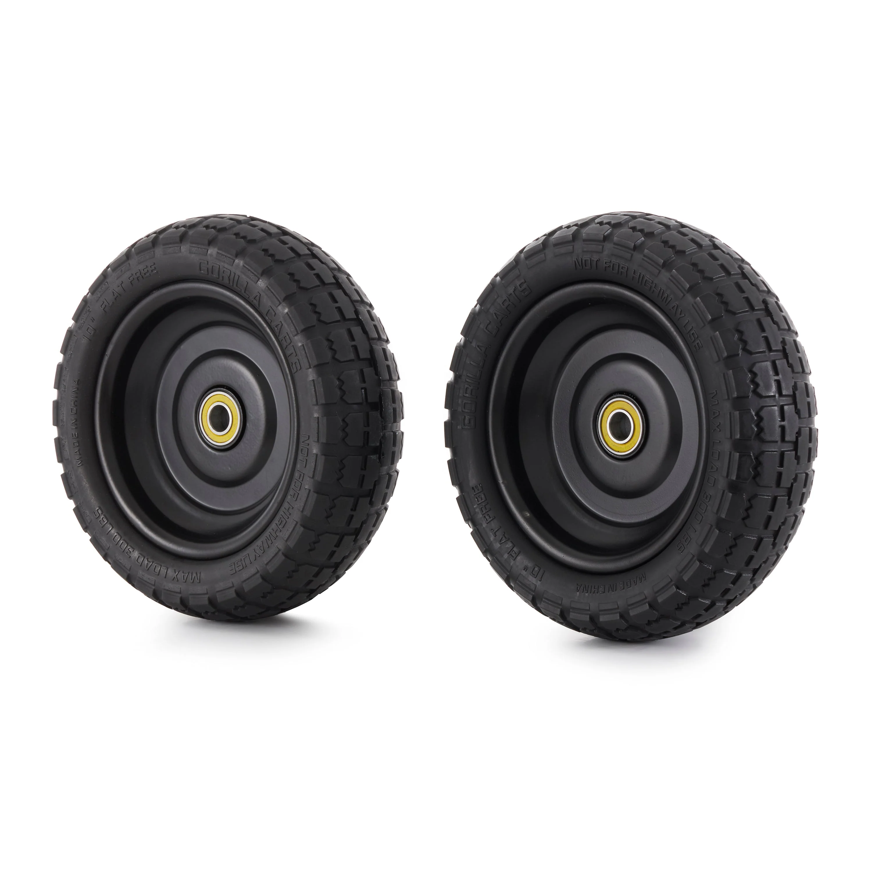 Gorilla Carts GCT-10NF 10 Inch No Flat Replacement Tire for Utility Cart, 2 Pack - Image 6