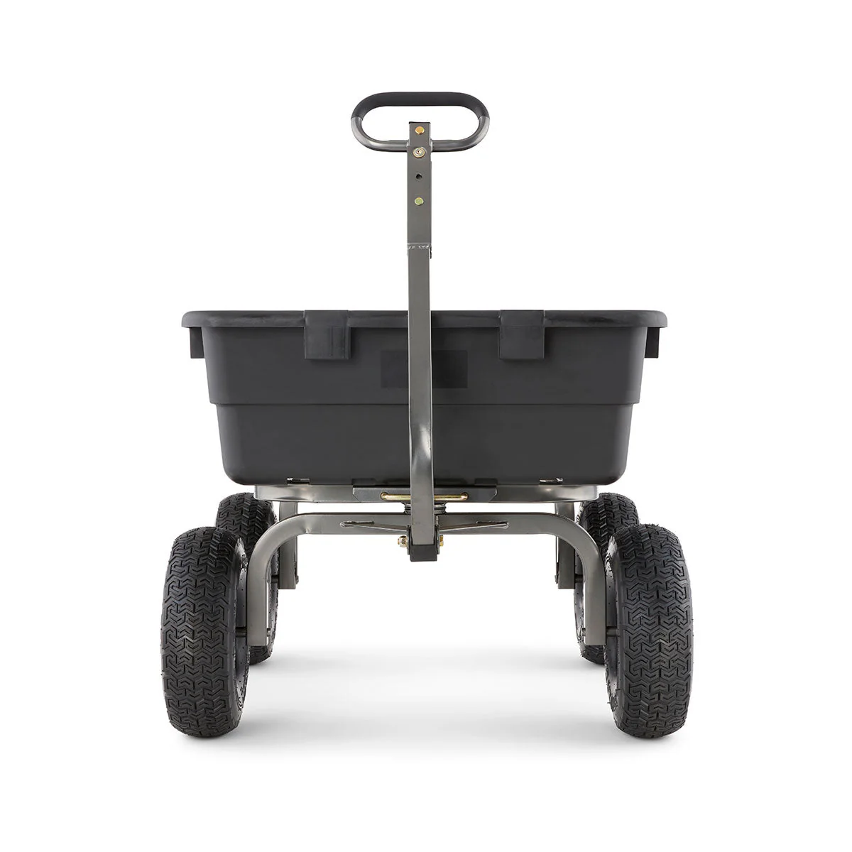 Gorilla Carts Heavy Duty Poly Yard Dump Cart Garden Wagon with 15 Inch Tires - Image 8