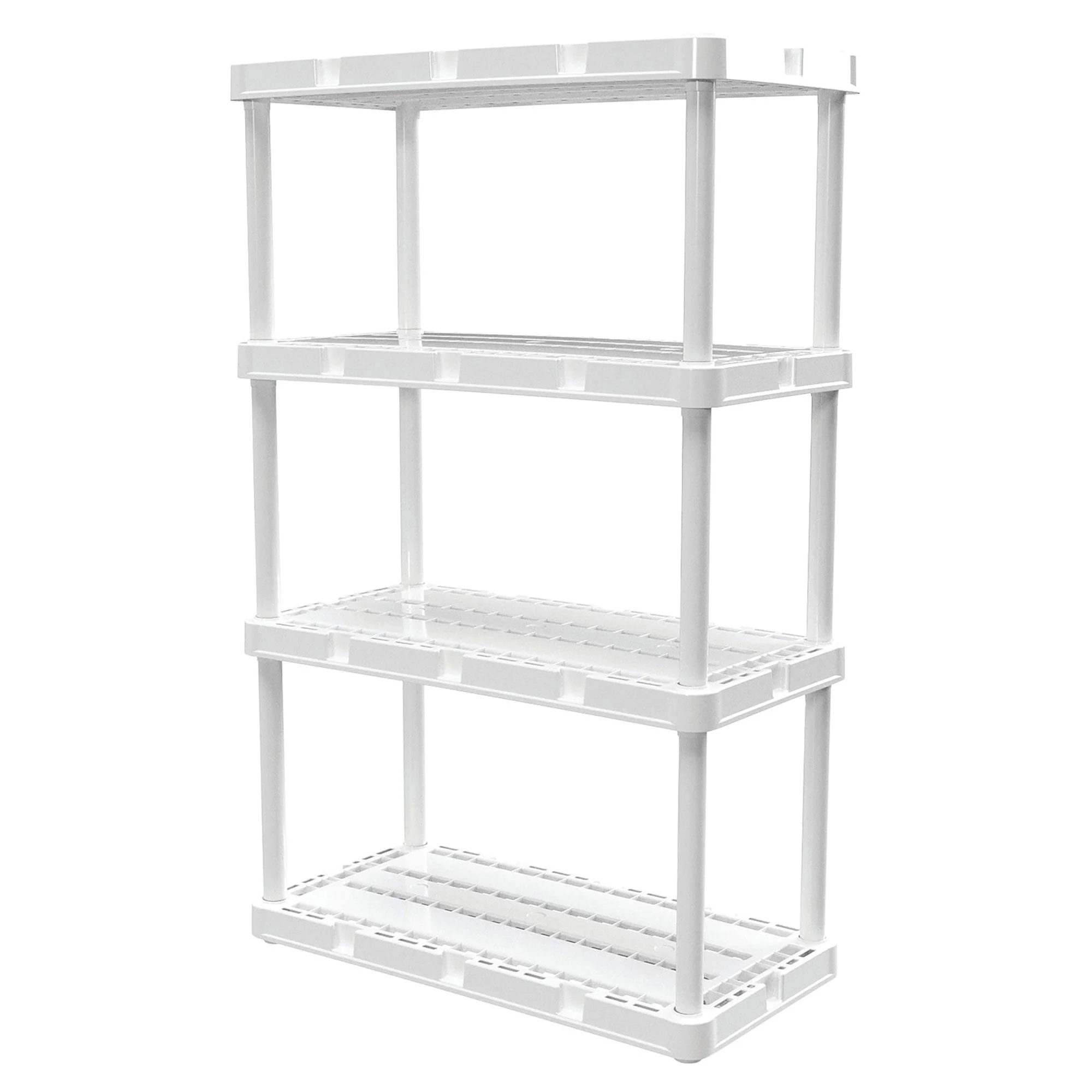 Gracious Living 4 Shelf Knect-A-Shelf Ventilated Storage Unit, White (4 Pack) - Image 6